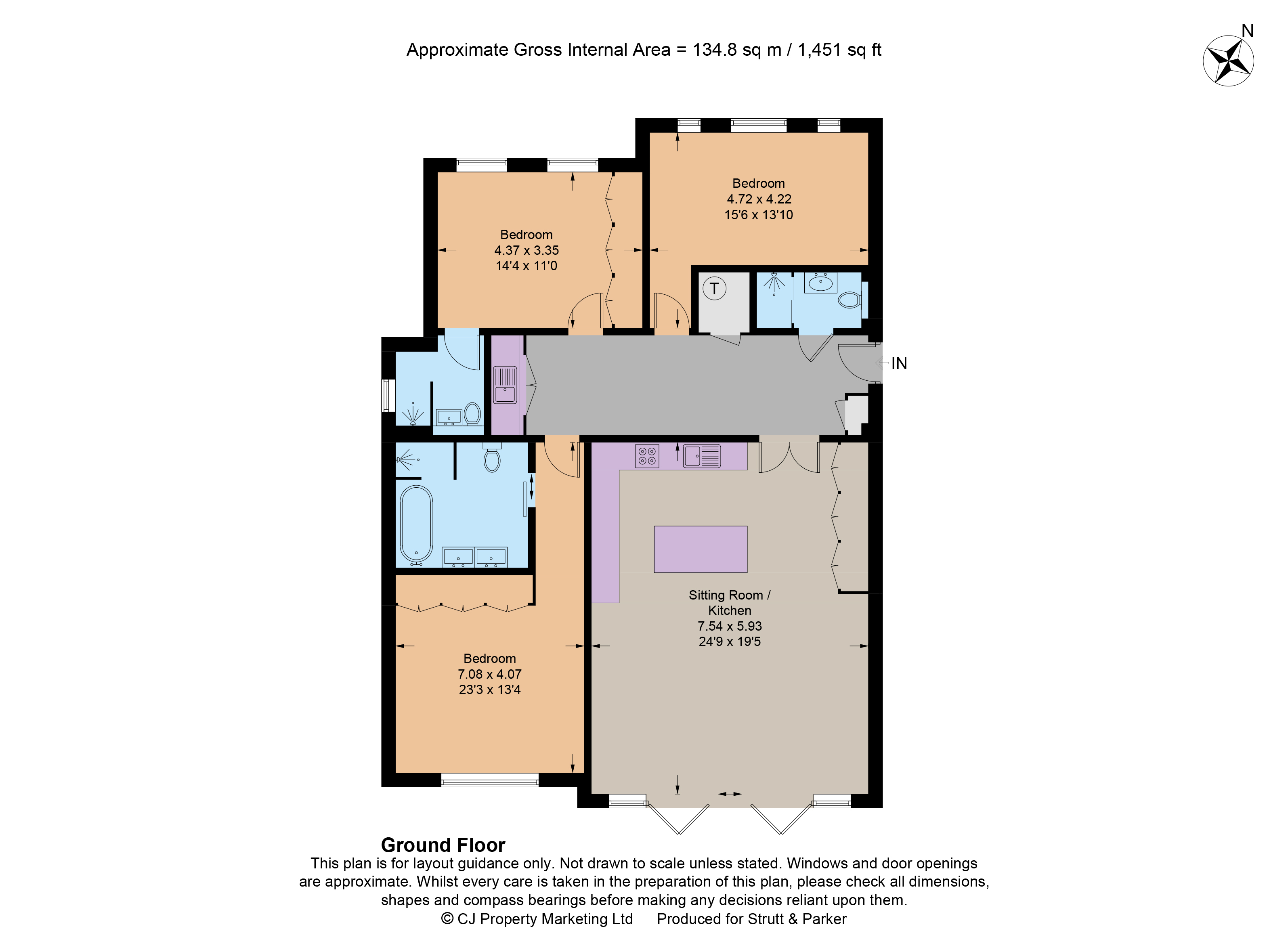 Apartment 1, Highveld,, Coronation Road, Berkshire floorplan