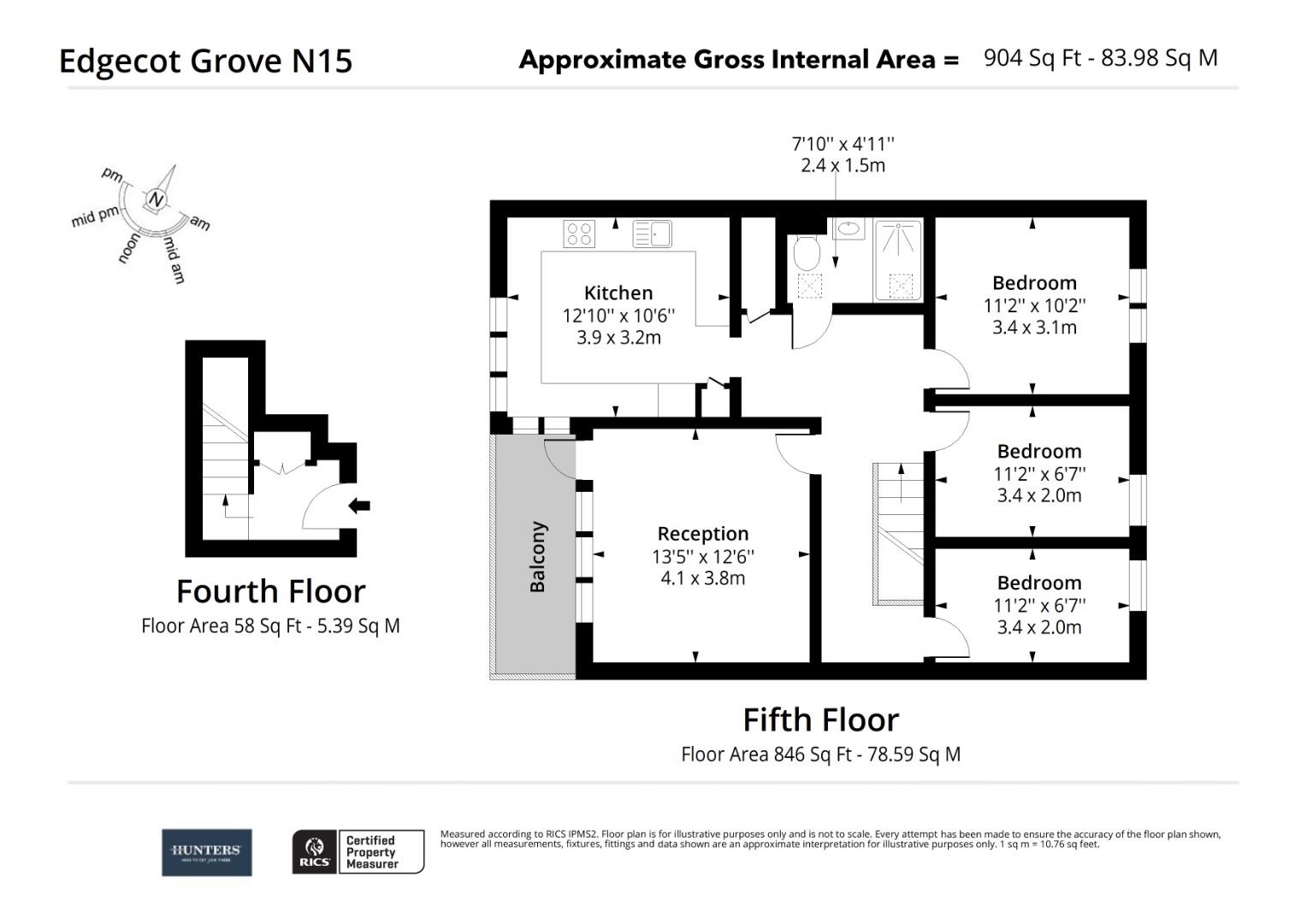 148, Edgecot Grove, London floorplan