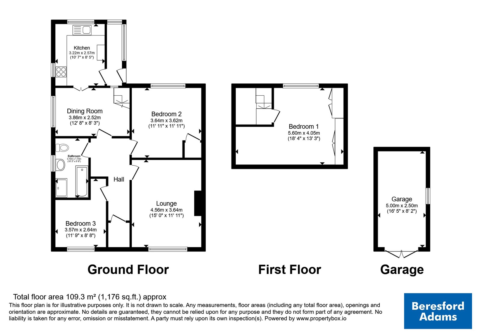 3, Park Road, Holywell floorplan