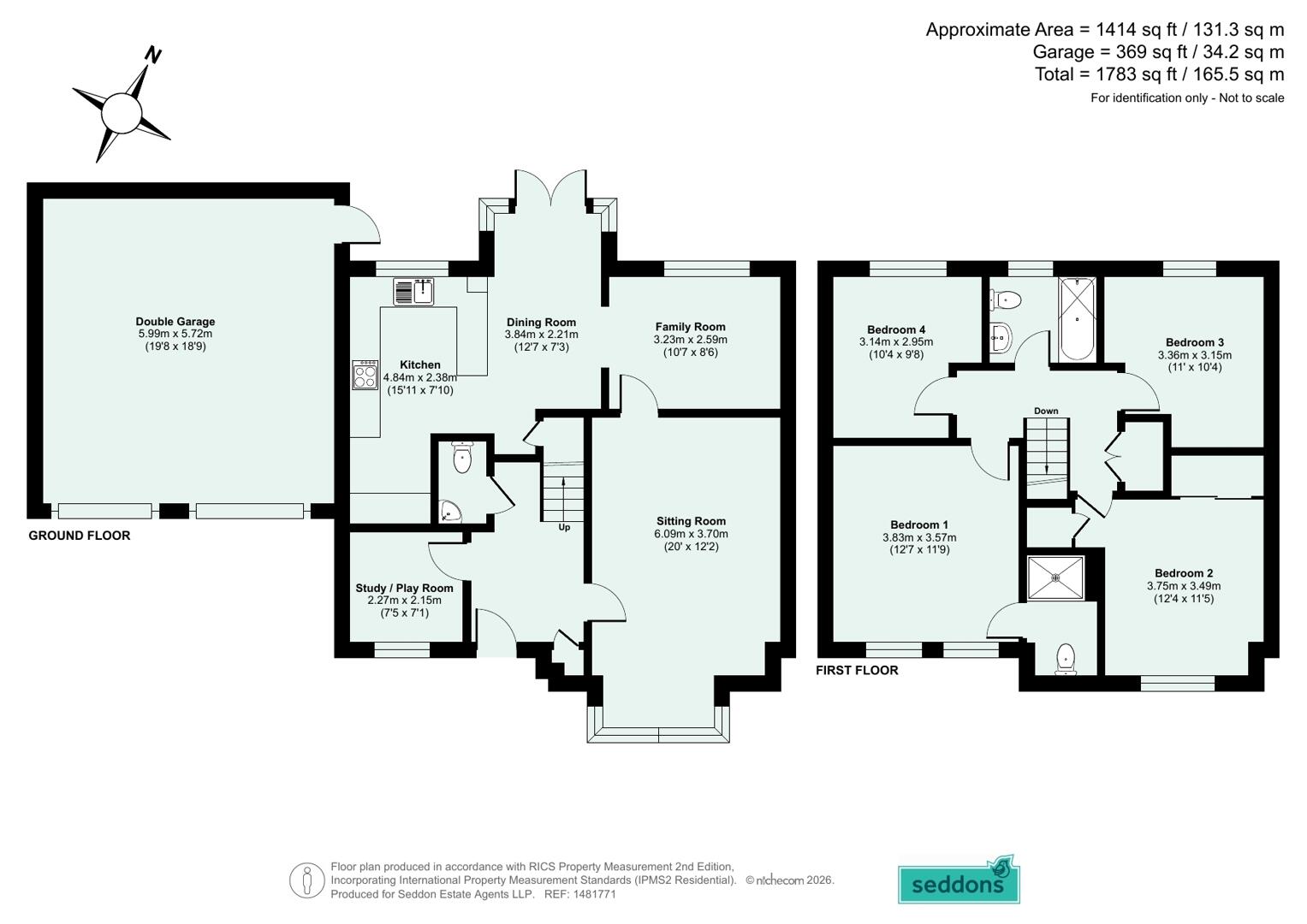 12, Dartmoor Way, Cullompton floorplan