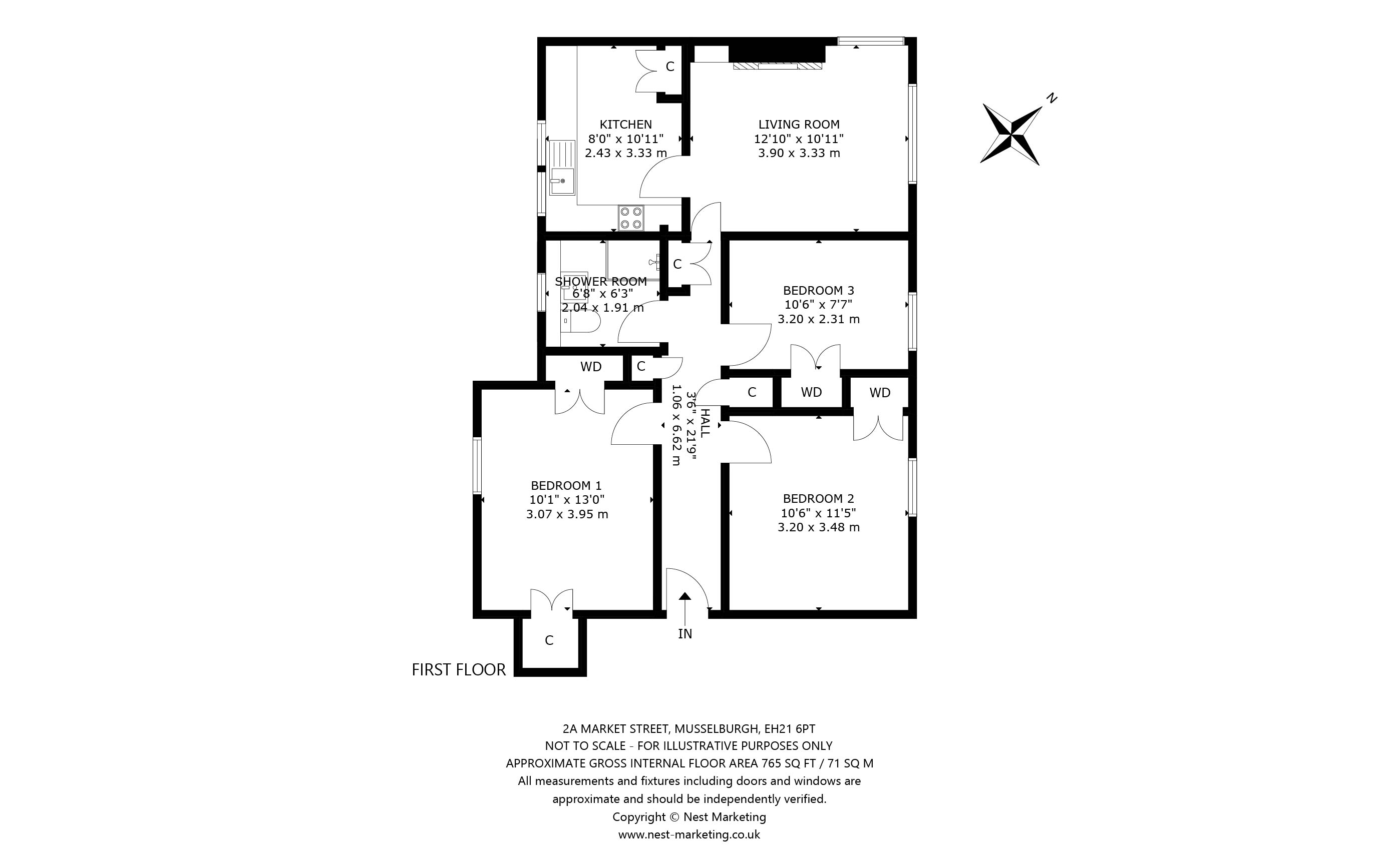 2a, Market Street, Musselburgh floorplan