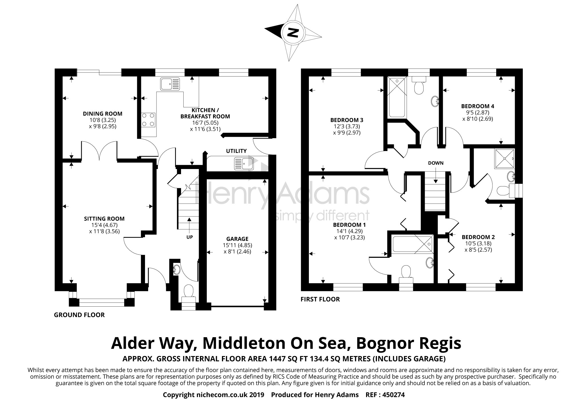 4 Bedrooms Detached house for sale in Alder Way, Middleton On Sea, Bognor Regis PO22