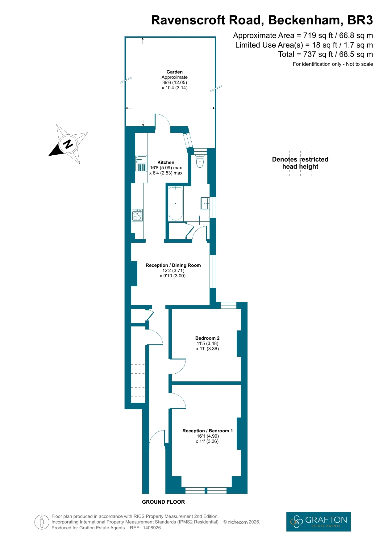 245, Ravenscroft Road, Beckenham floorplan