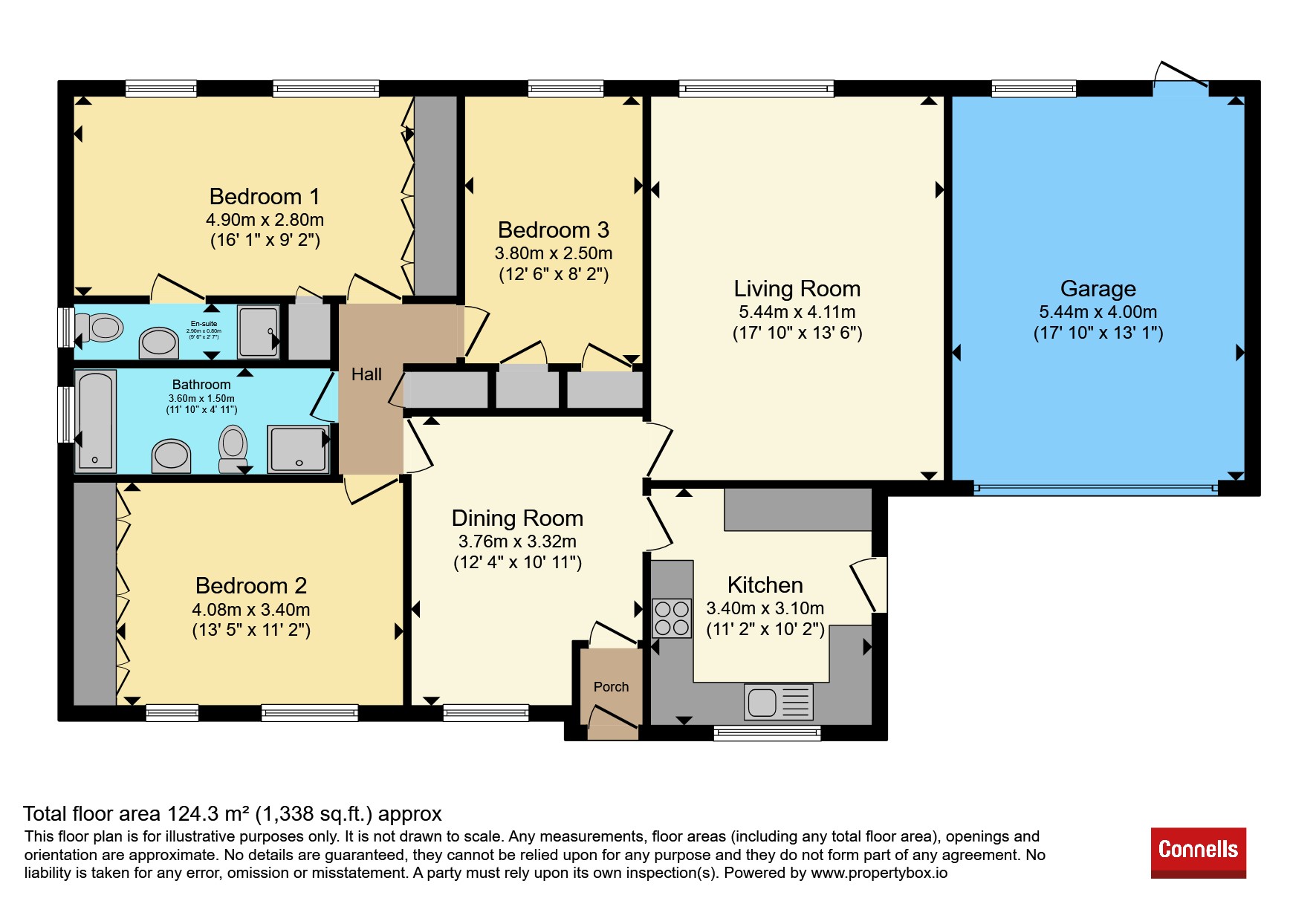 9, Spring Gardens, Crawley floorplan