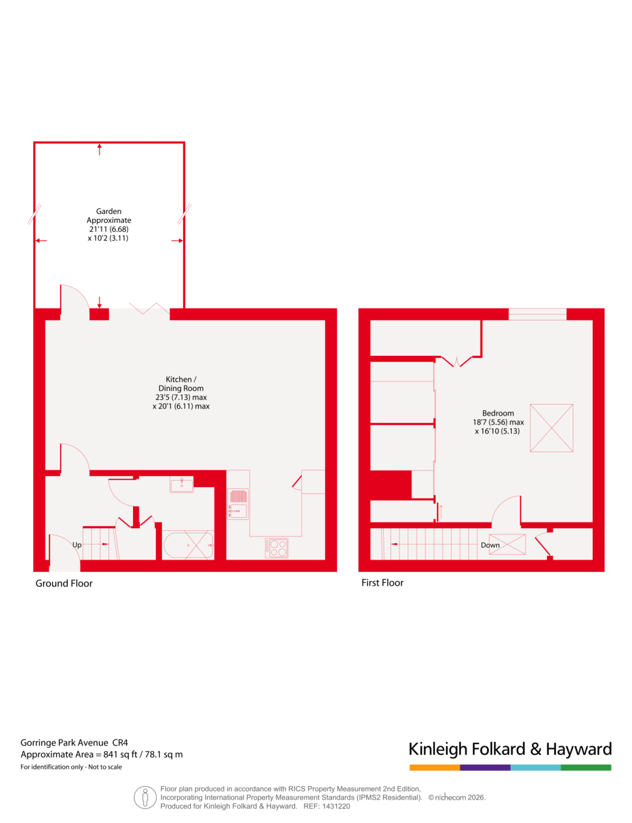 1 Dafson Heights, 80A, Gorringe Park Avenue, Surrey floorplan