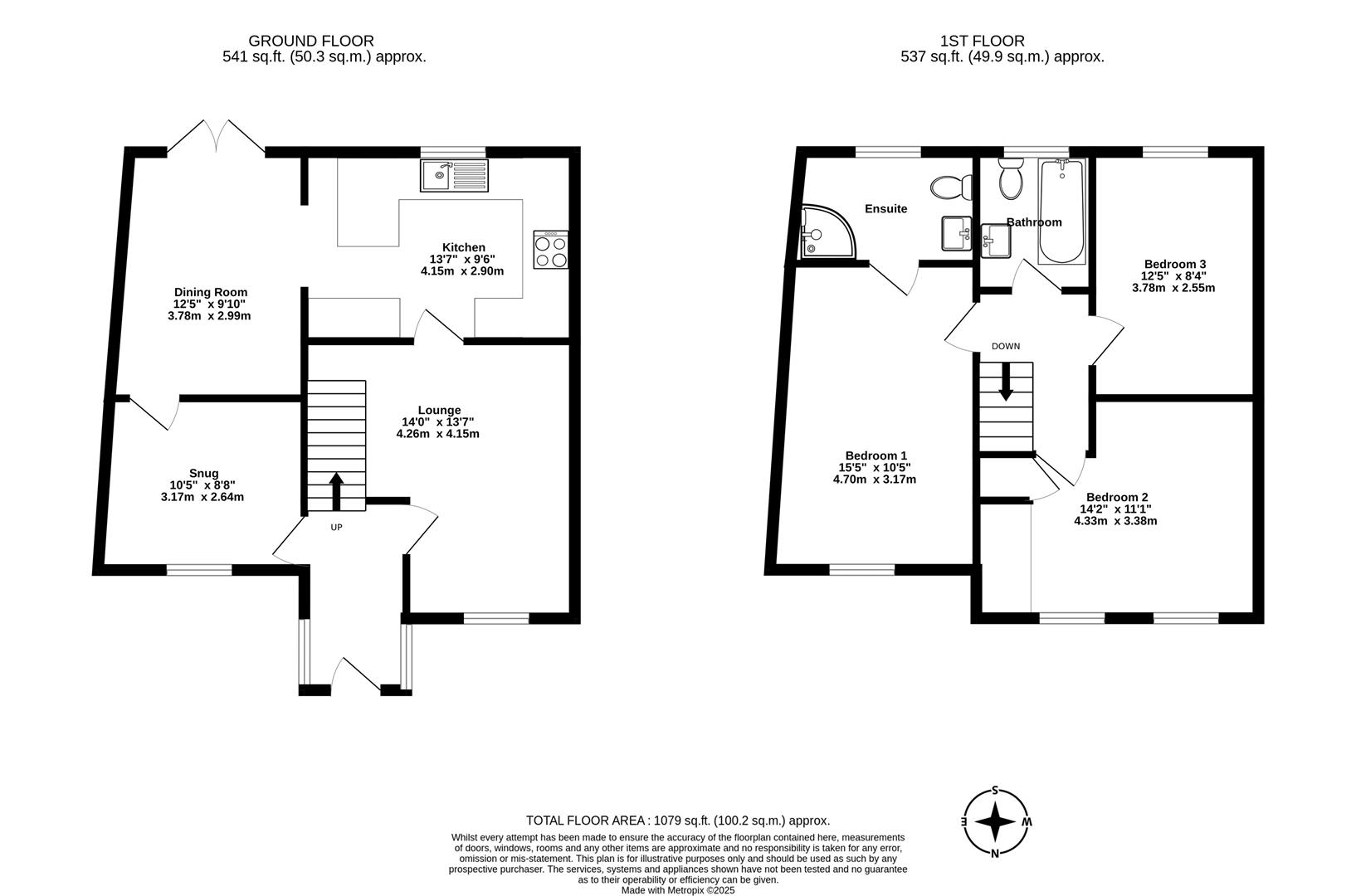 34, Barons Crescent, Copmanthorpe floorplan
