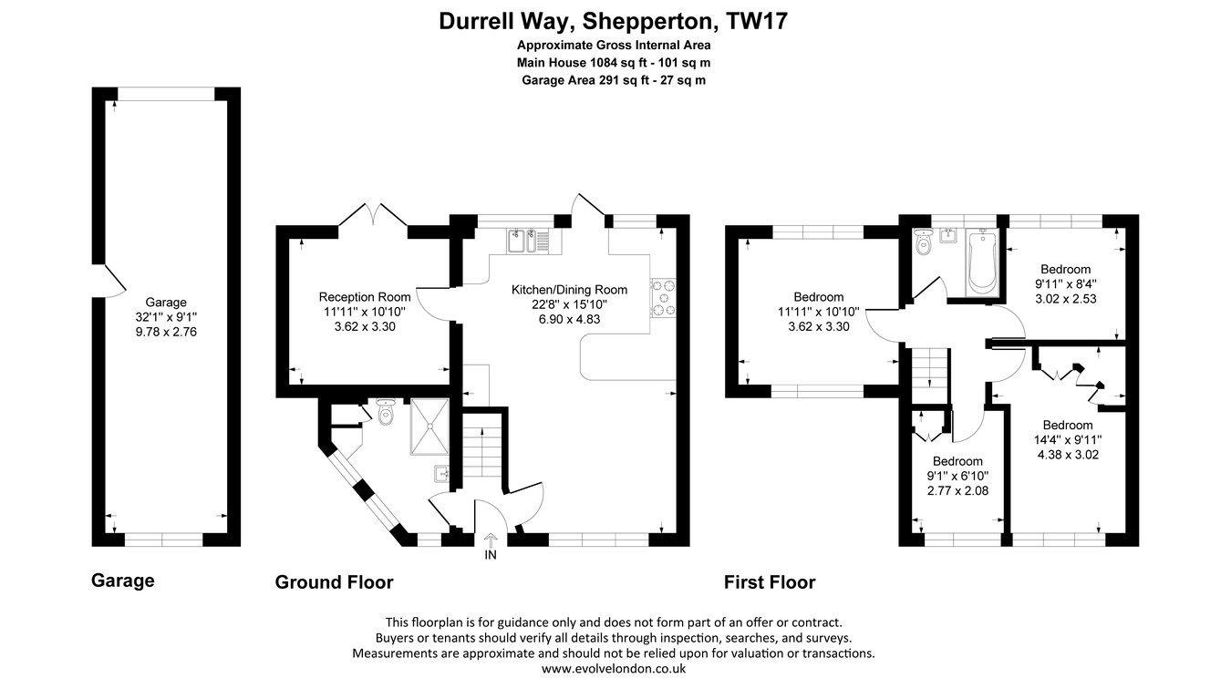 25, Durrell Way, Shepperton floorplan