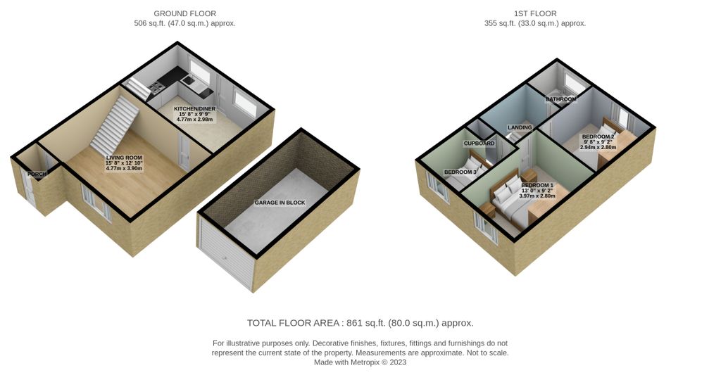Lomond Drive, Leighton Buzzard LU7, 3 bedroom terraced house for sale