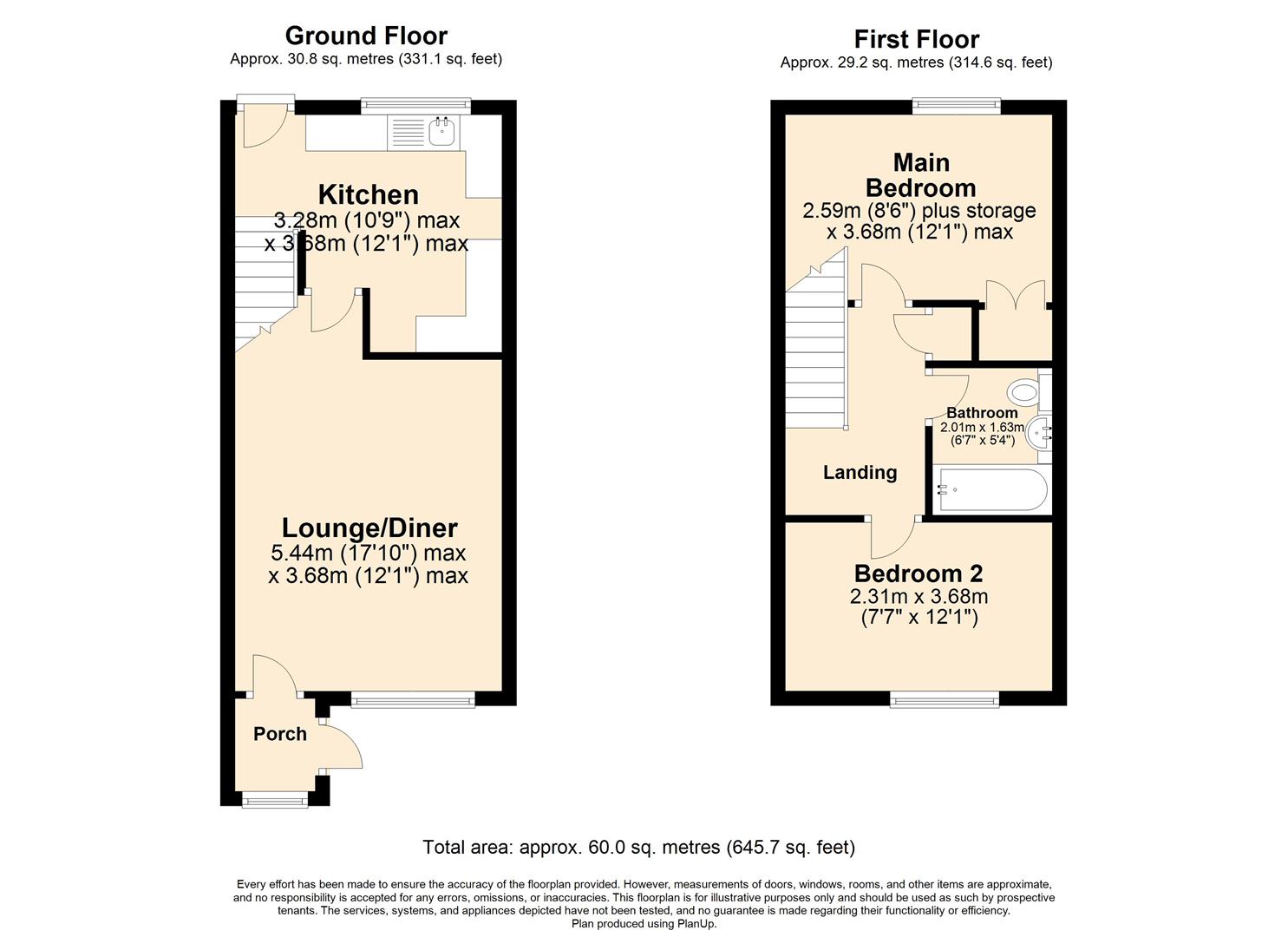 11, Diana Close, Dereham floorplan