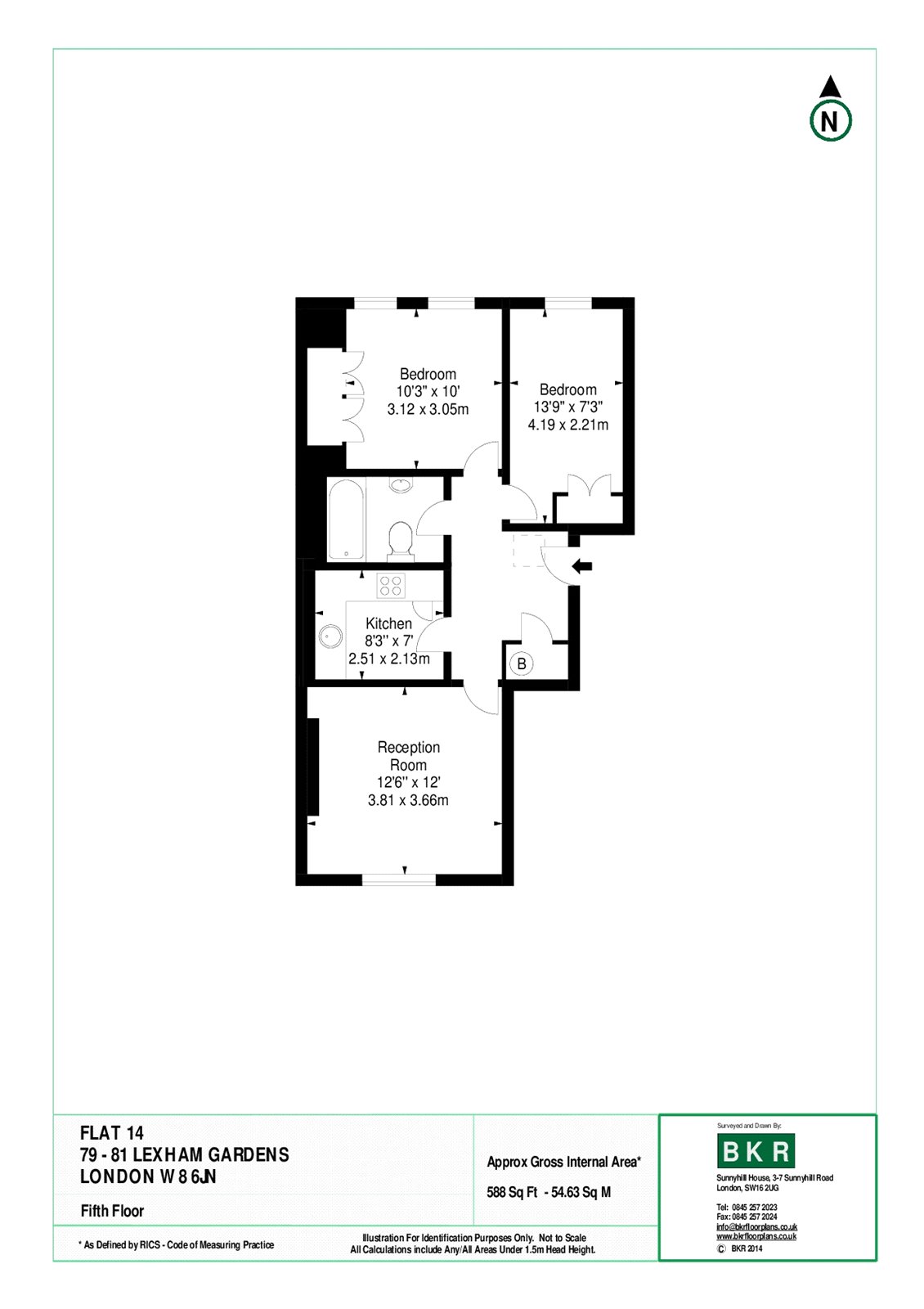 2 Bedrooms Flat to rent in Lexham Gardens, London W8