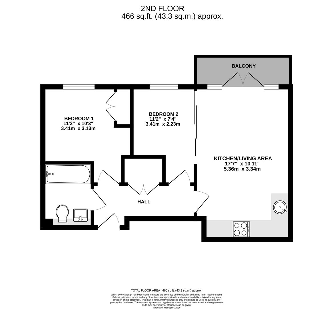 47, Jefferson House, 33 Park Lodge Avenue, West Drayton floorplan