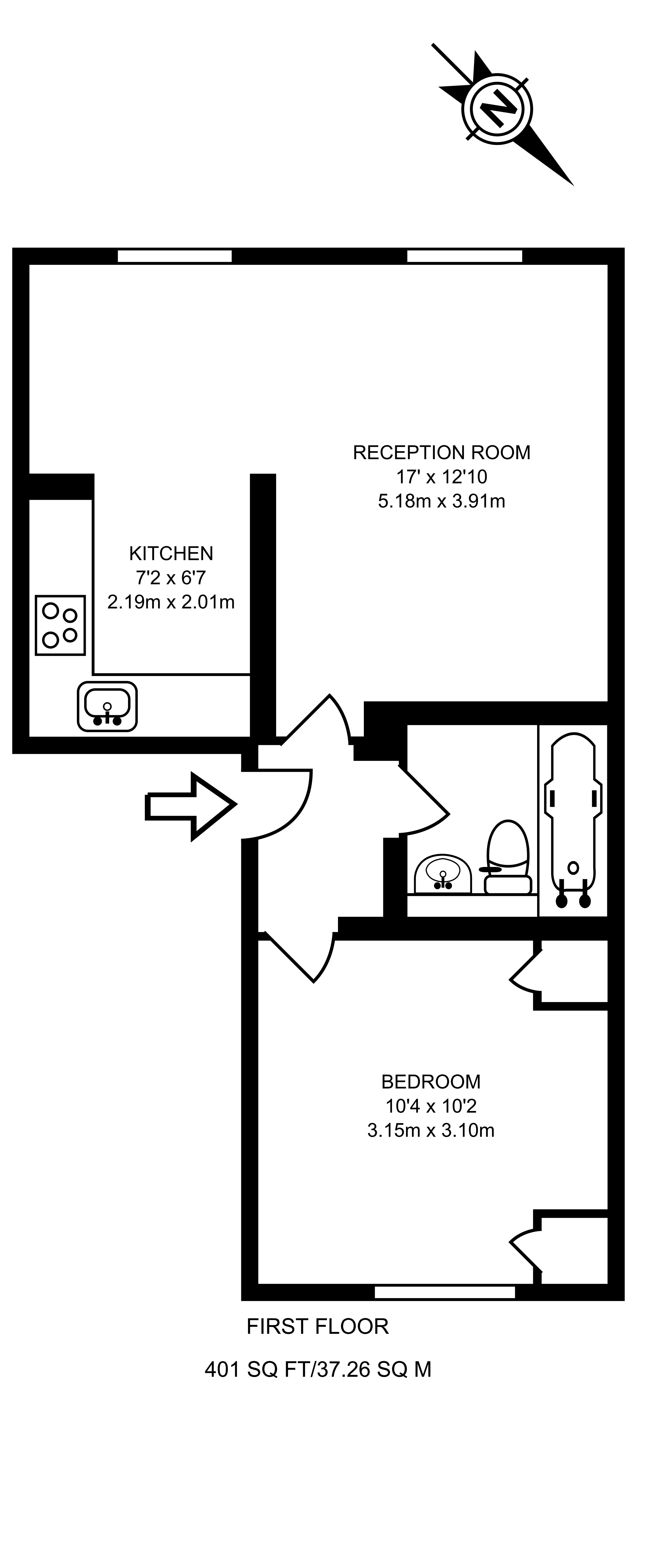 1 Bedrooms Flat to rent in Finborough Road, Earls Court SW10