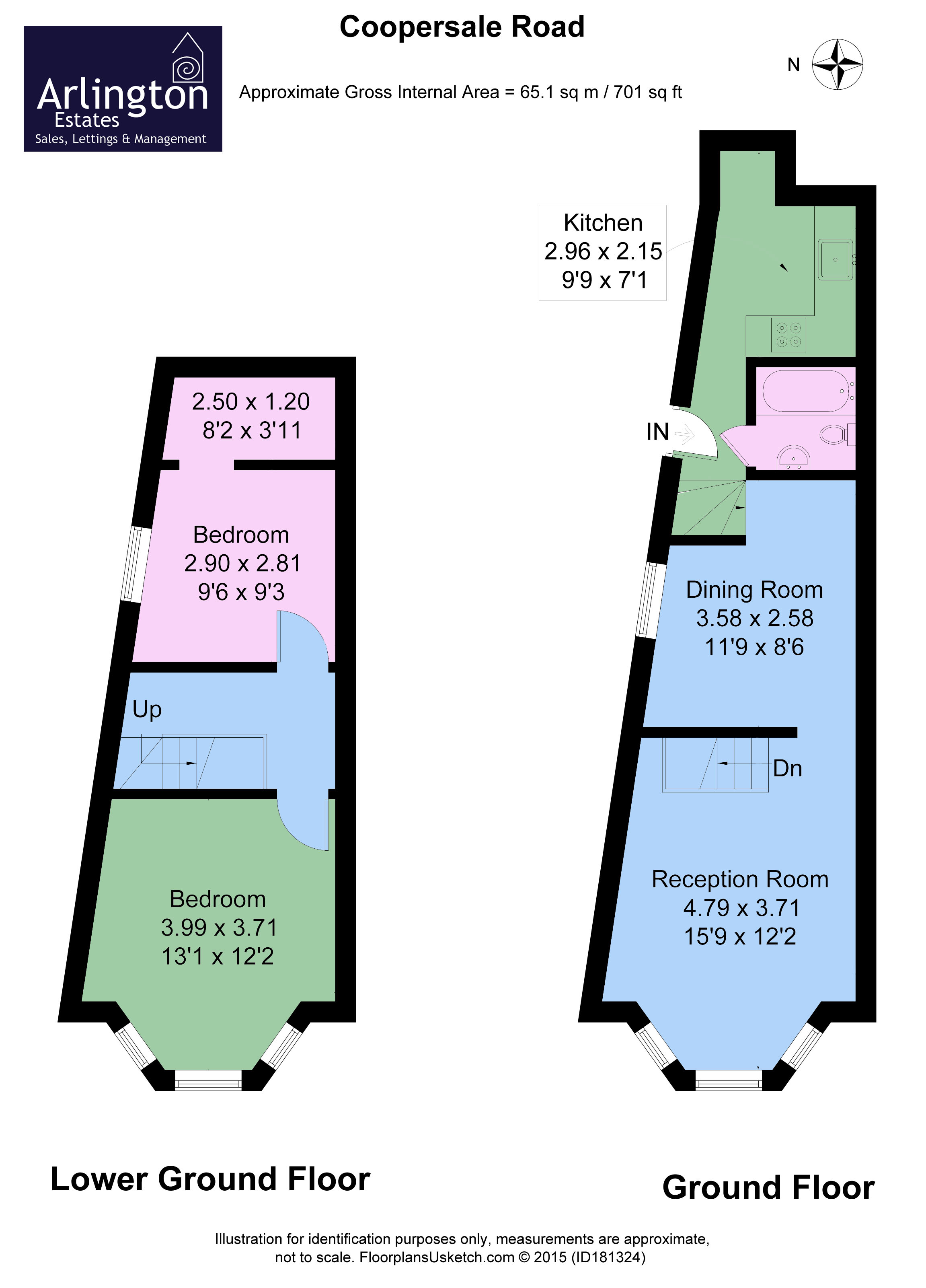 2 Bedrooms Flat to rent in Coopersale Road, Hackney E9