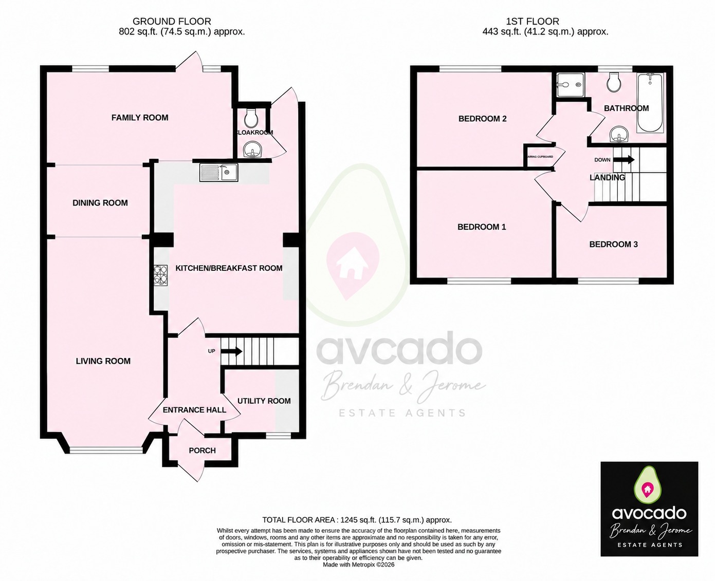 4 Parkstone Walk, Swindon, Wiltshire floorplan