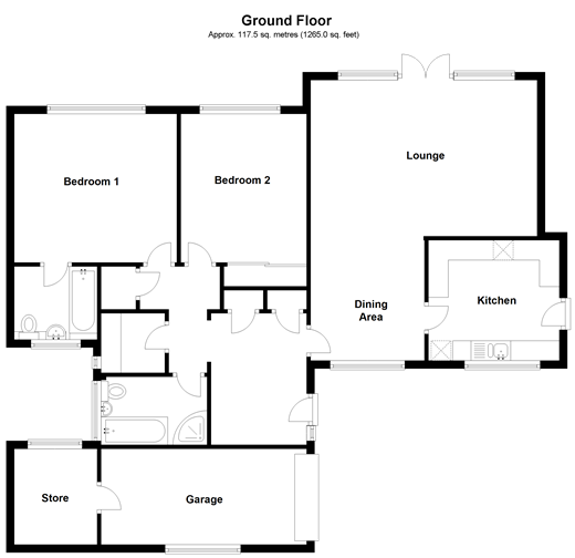 2 Bedrooms Detached bungalow for sale in Finches Lane, West Chiltington, West Sussex RH20