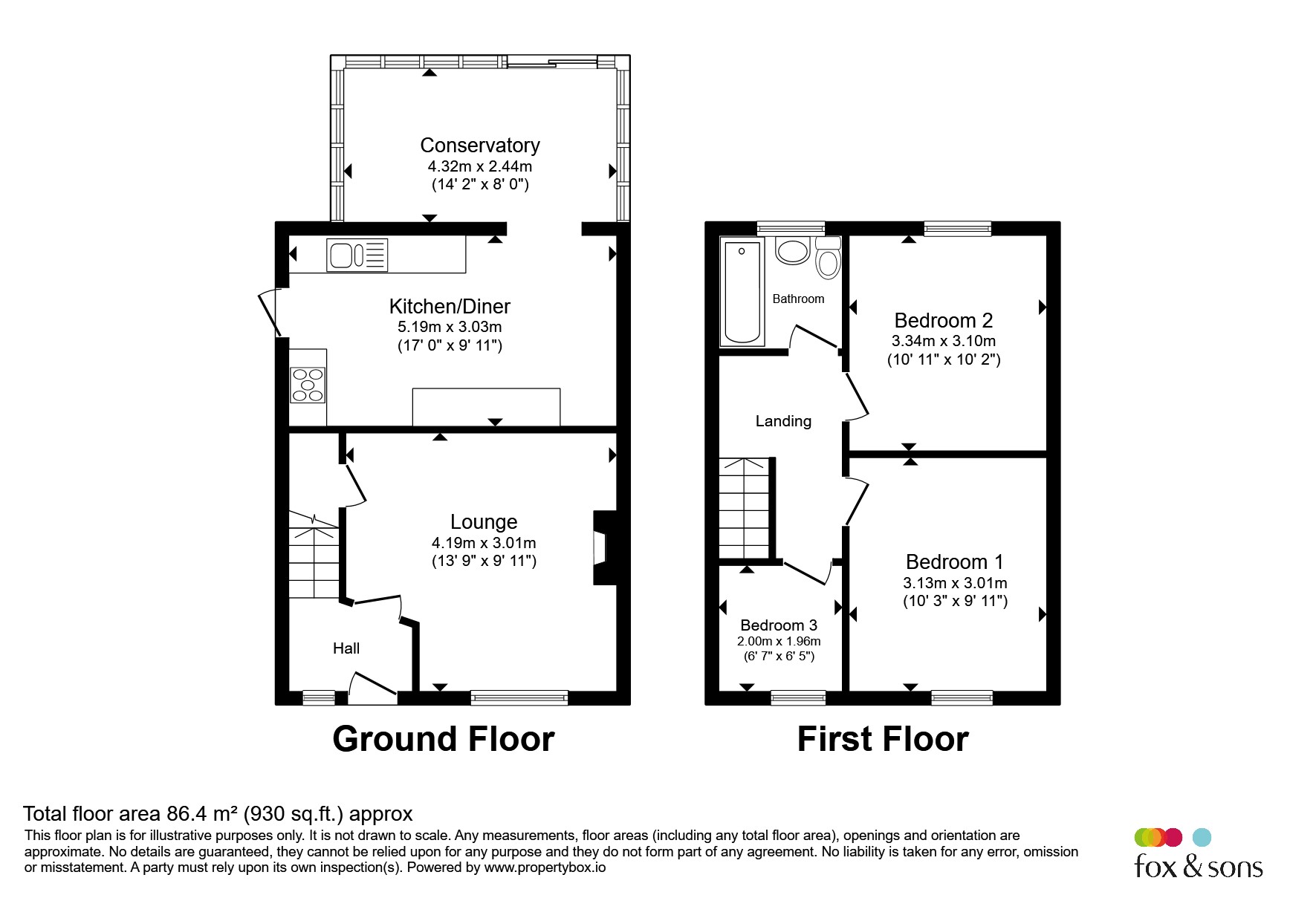50, Arundells Way, Taunton floorplan