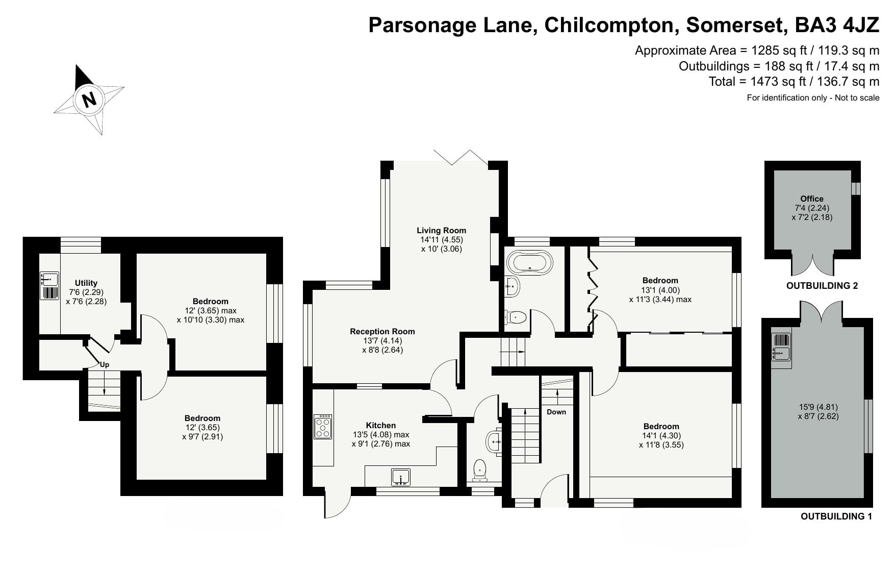 Rose Cottage, Parsonage Lane, Chilcompton floorplan