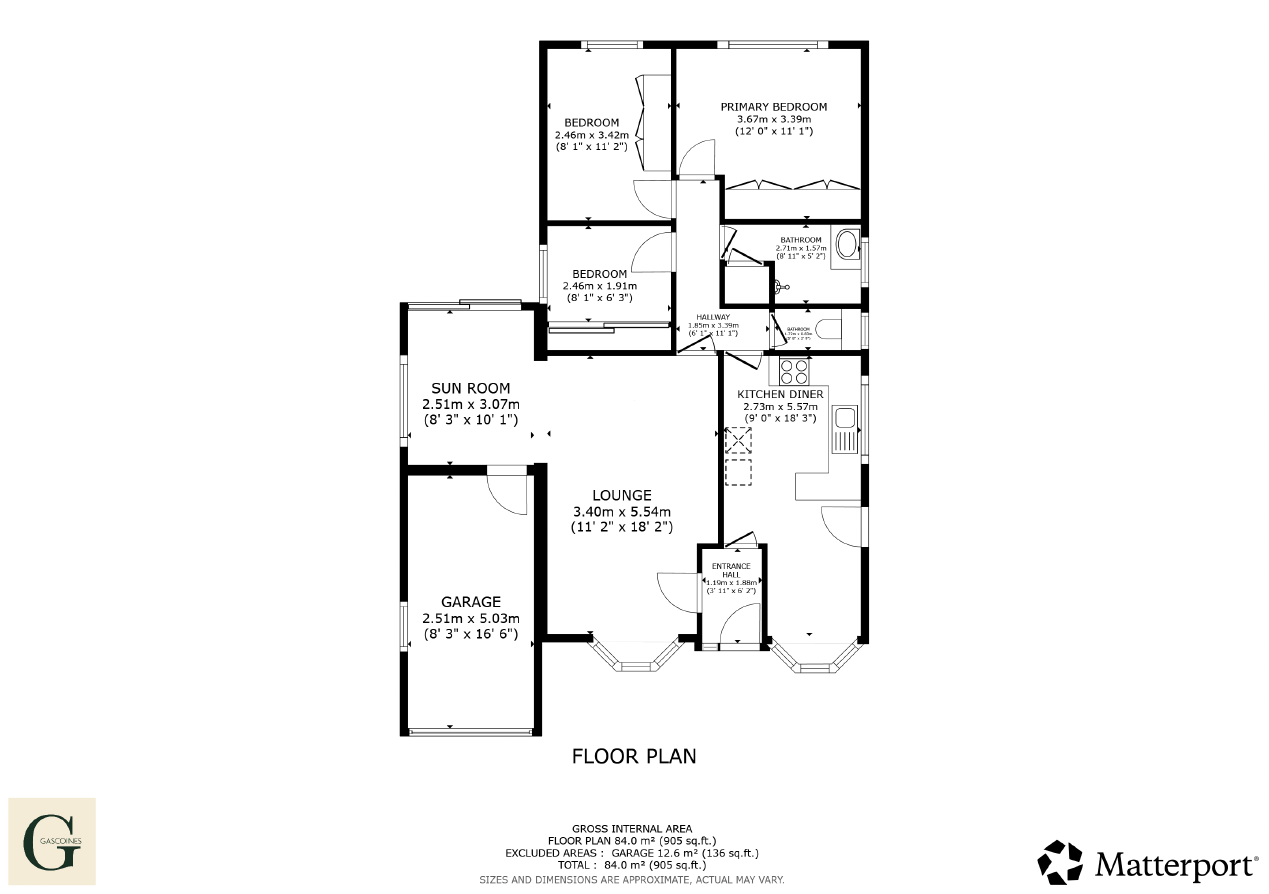 3, Cromarty Close, Nottinghamshire floorplan