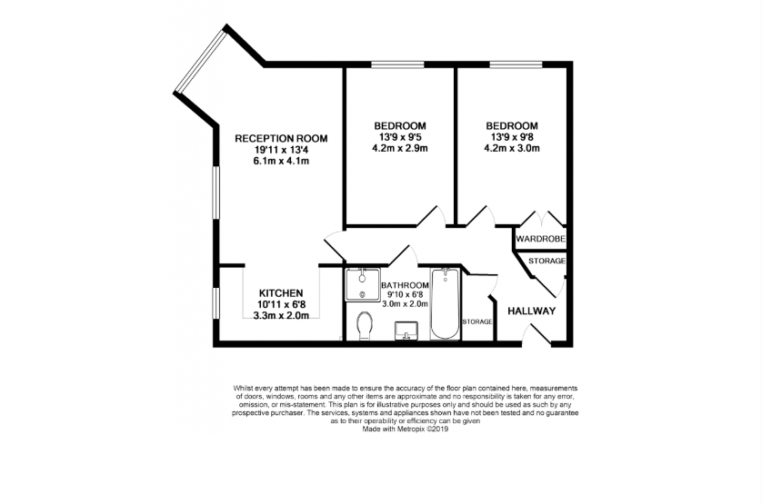 Flat 19, Kingsley Court,, Windsor Way, Hampshire floorplan