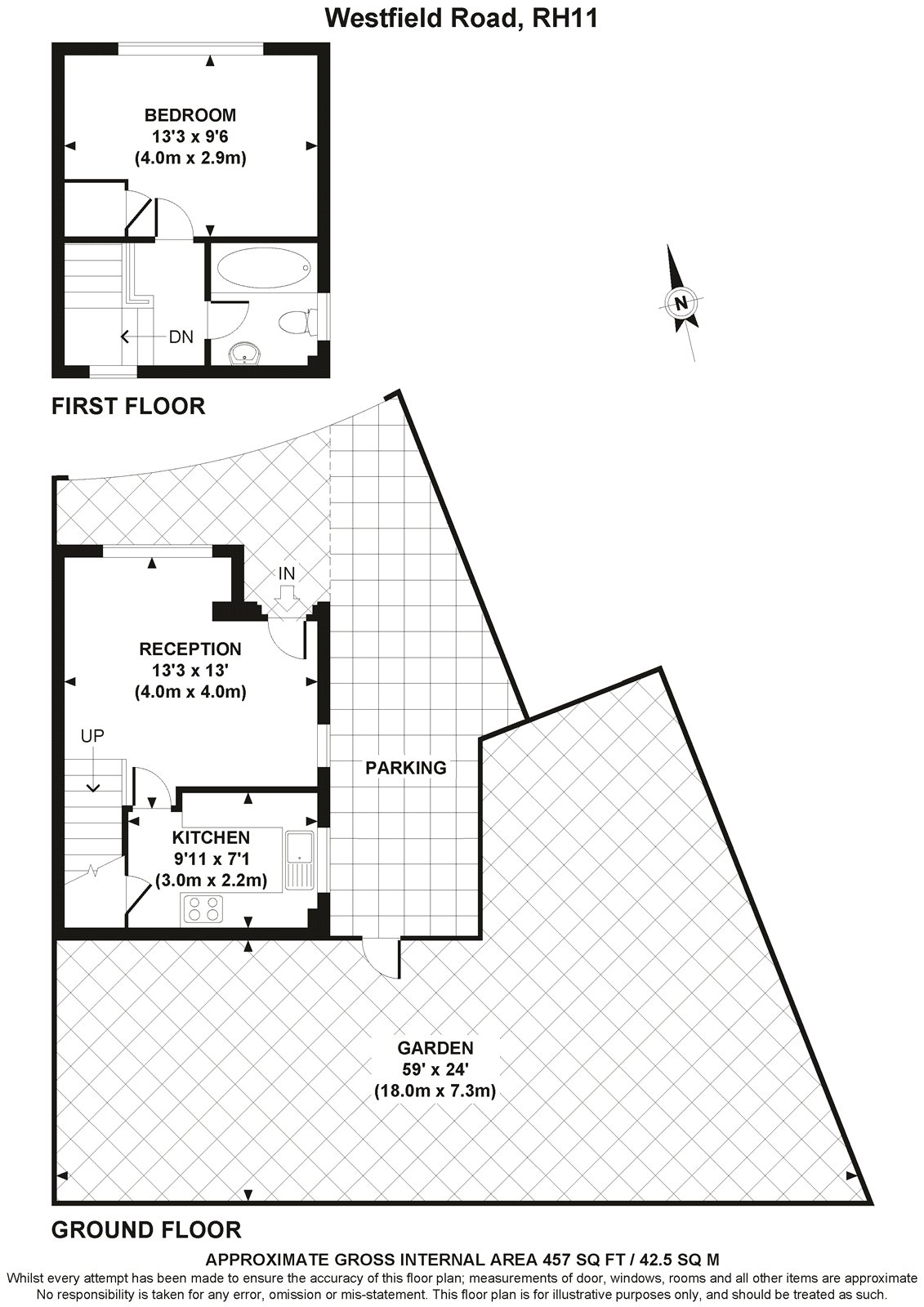 Westfield Road, Crawley floorplan