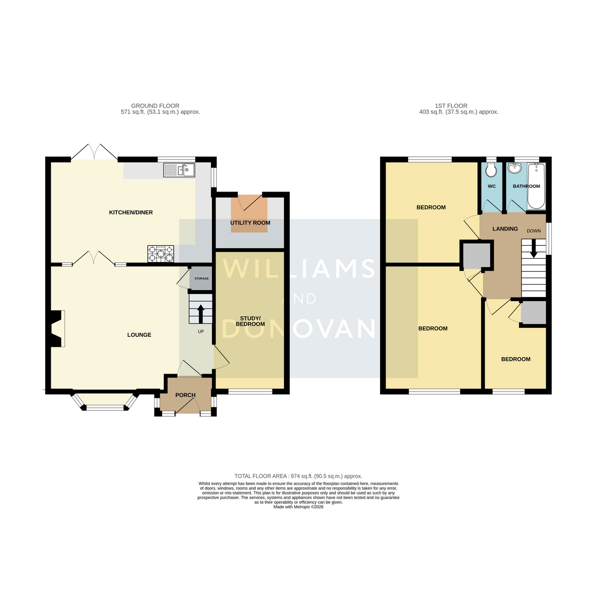 37, The Rundels, Thundersley floorplan