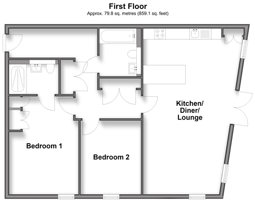 Lyons Crescent, Tonbridge floorplan