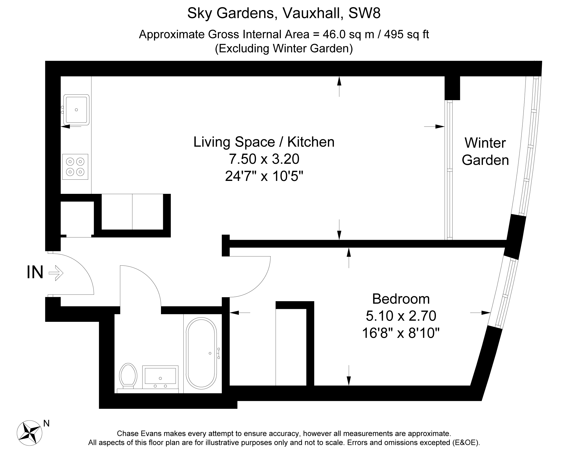 1 Bedrooms Flat to rent in Sky Gardens, 155 Wandsworth Road, London SW8