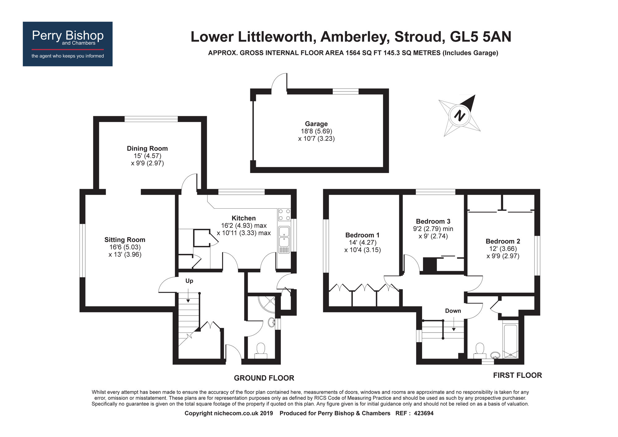 3 Bedrooms Detached house for sale in Lower Littleworth, Amberley, Stroud GL5