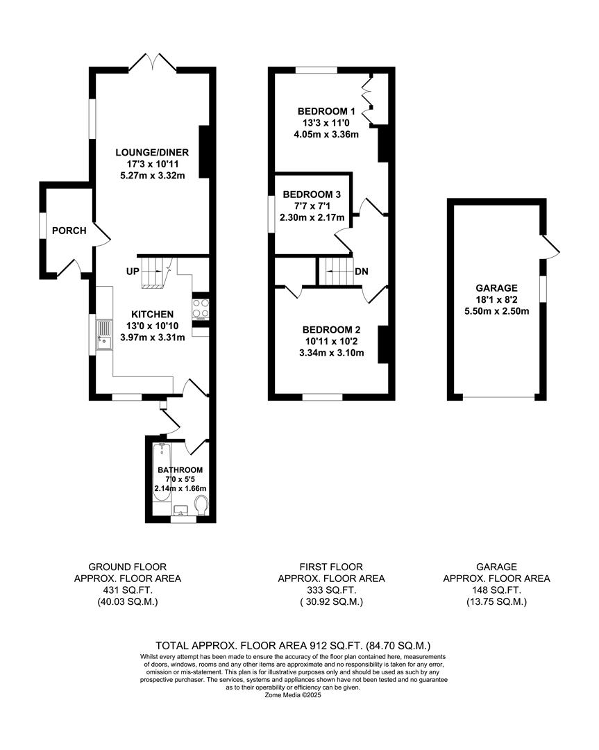 1 Coptgrove Cottages, Church Road, Paddock Wood floorplan
