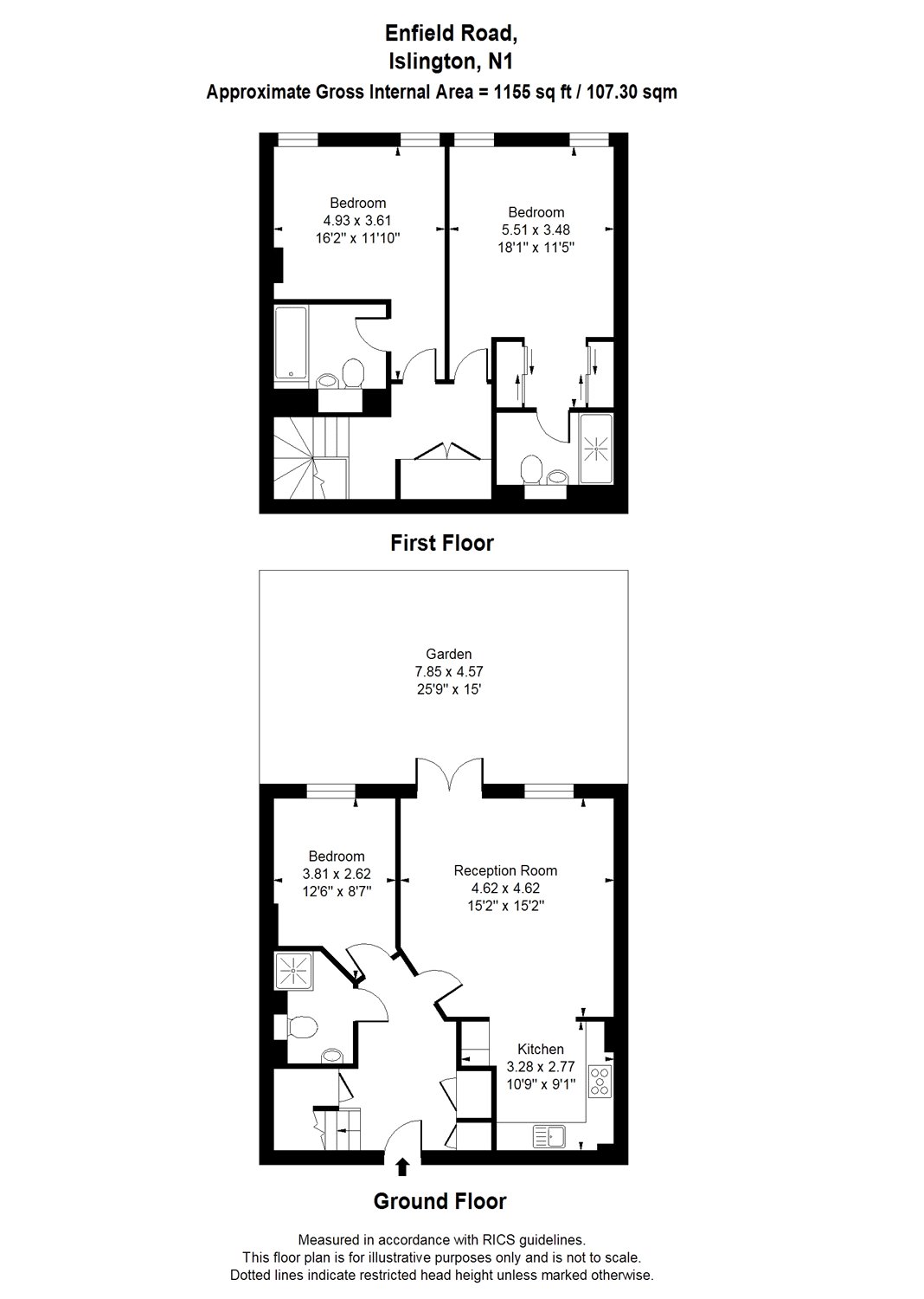 3 Bedrooms Flat for sale in Enfield Road, Islington, London N1