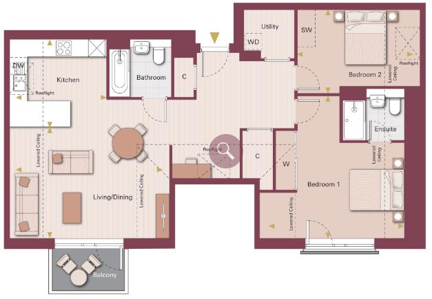 Hertford Locks (Plot E.5.01), Mead Lane, Hertford floorplan