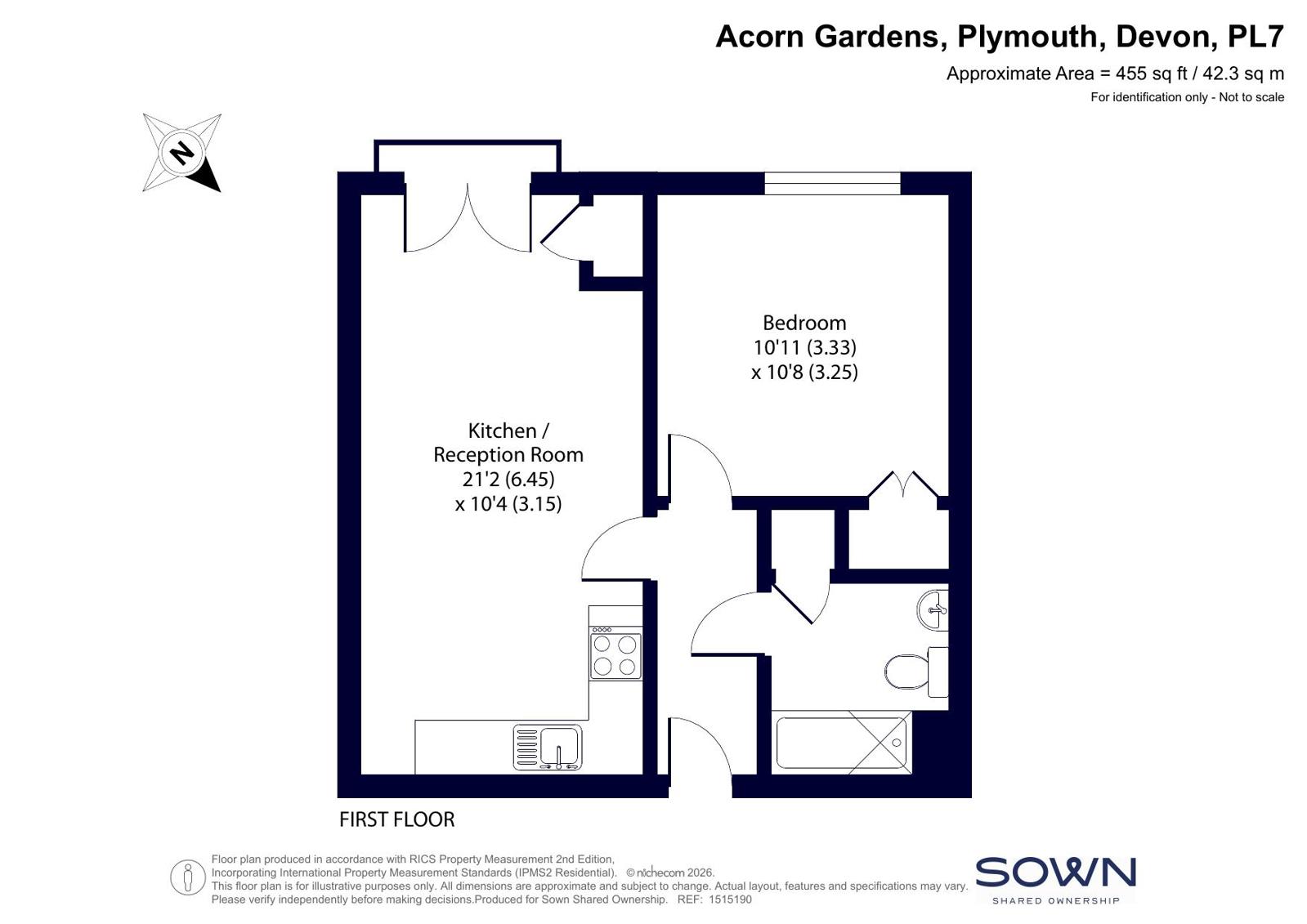 SNG SO, 14, Acorn Gardens, Devon floorplan