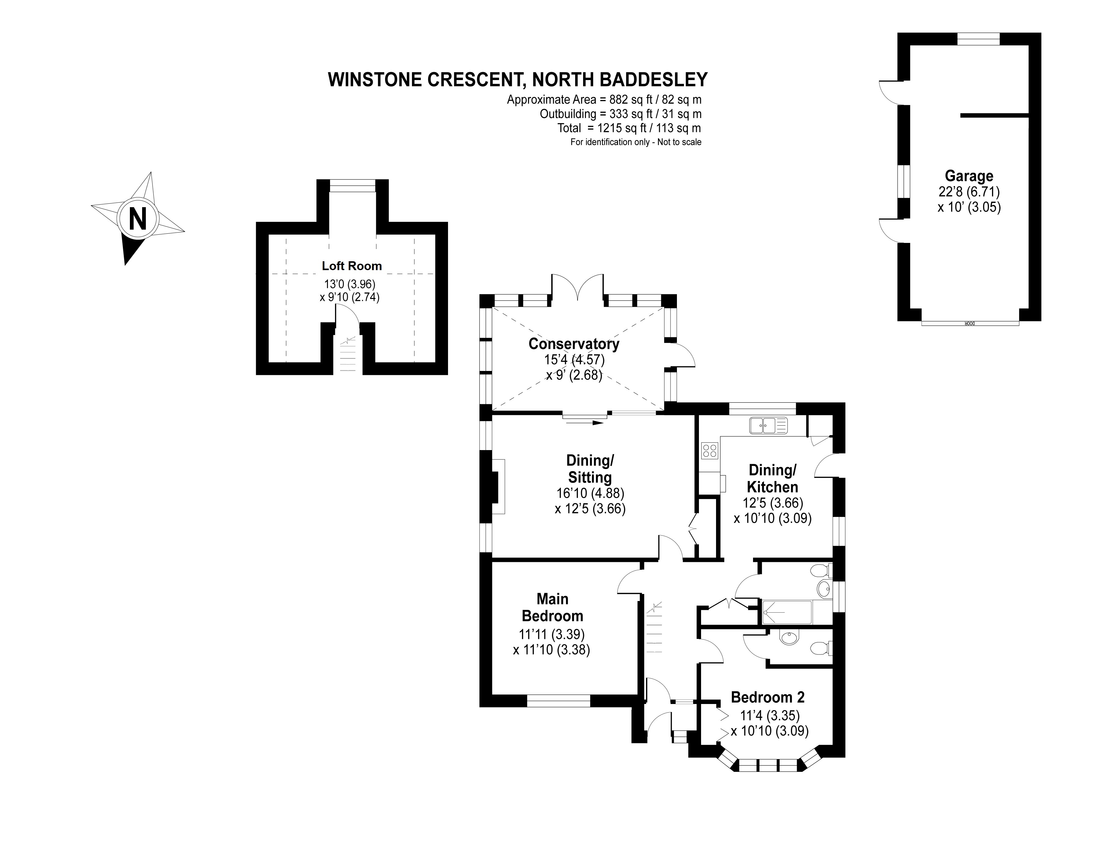 Winstone Crescent, North Baddesley, Southampton, Hampshire SO52, 3 bedroom detached bungalow for