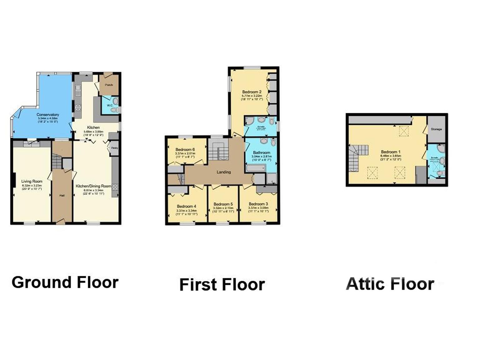 Sunny Villa, Higher Road, Breage floorplan
