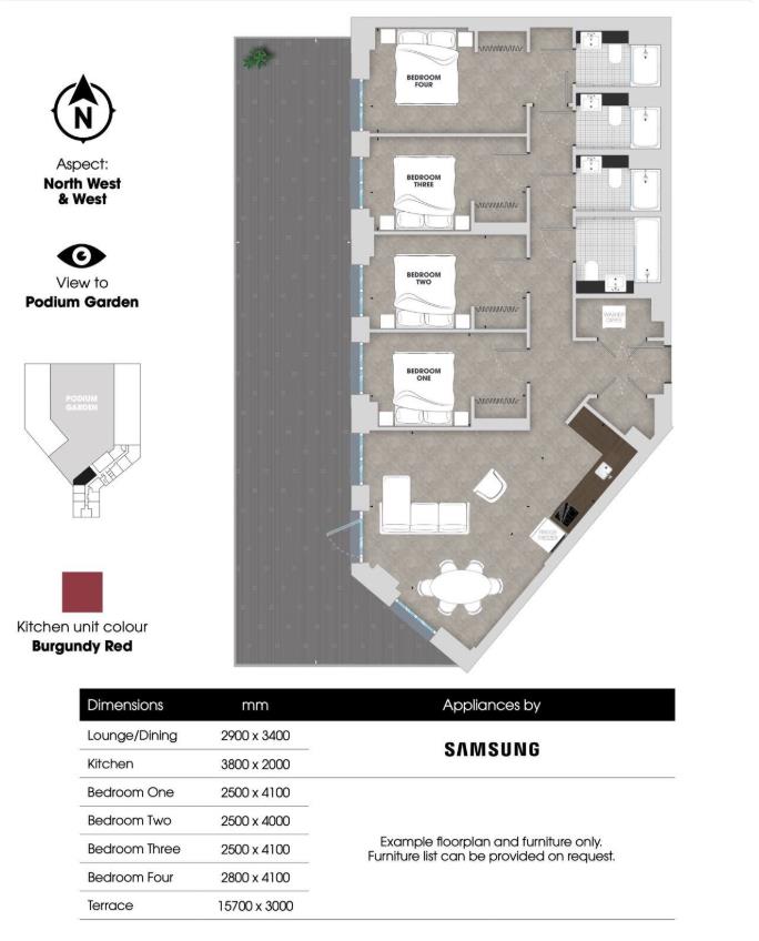 The Robinson, 1 Atlantic Crescent, Wembley floorplan