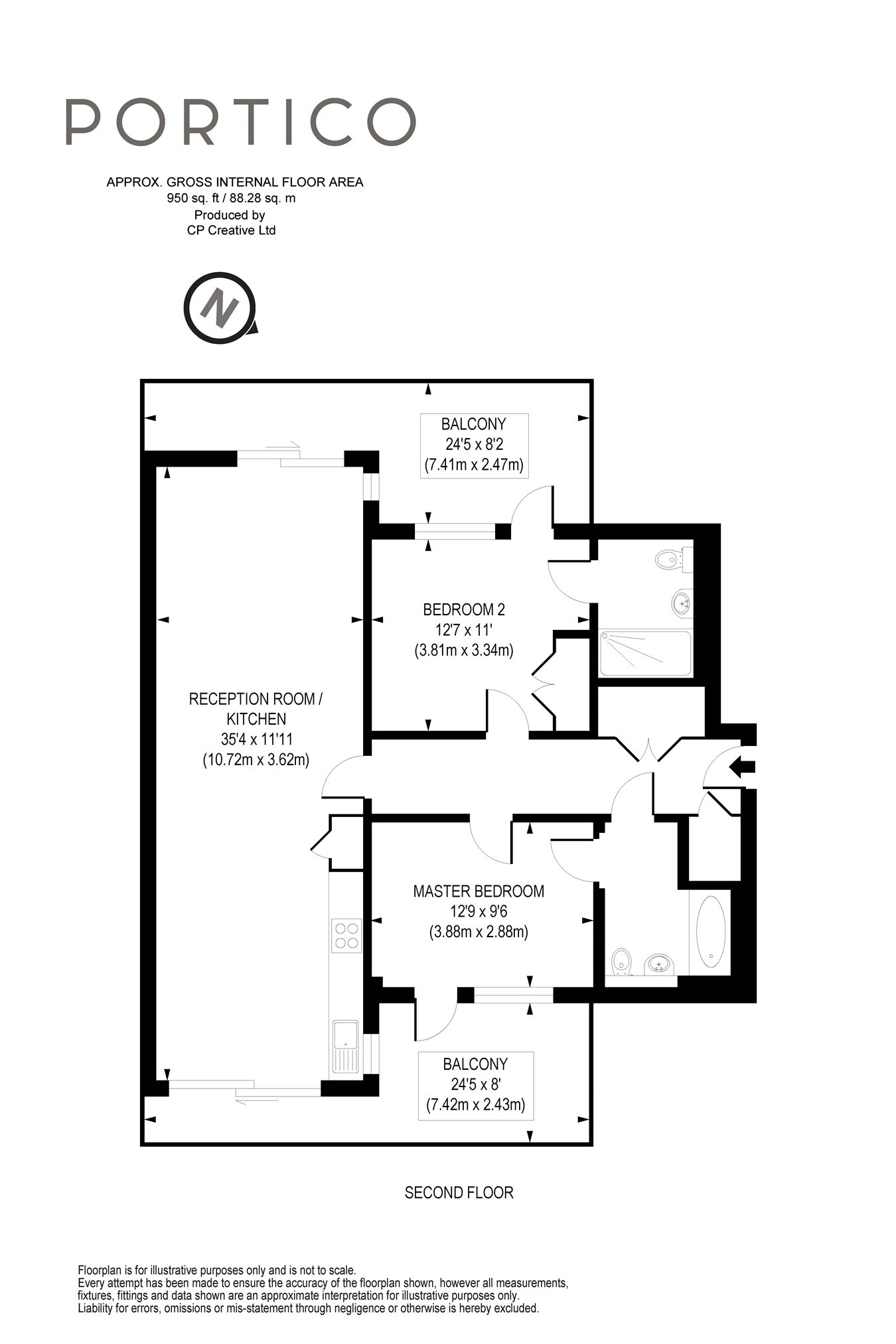 2 Bedrooms Flat for sale in Highbury Stadium Square, London N5