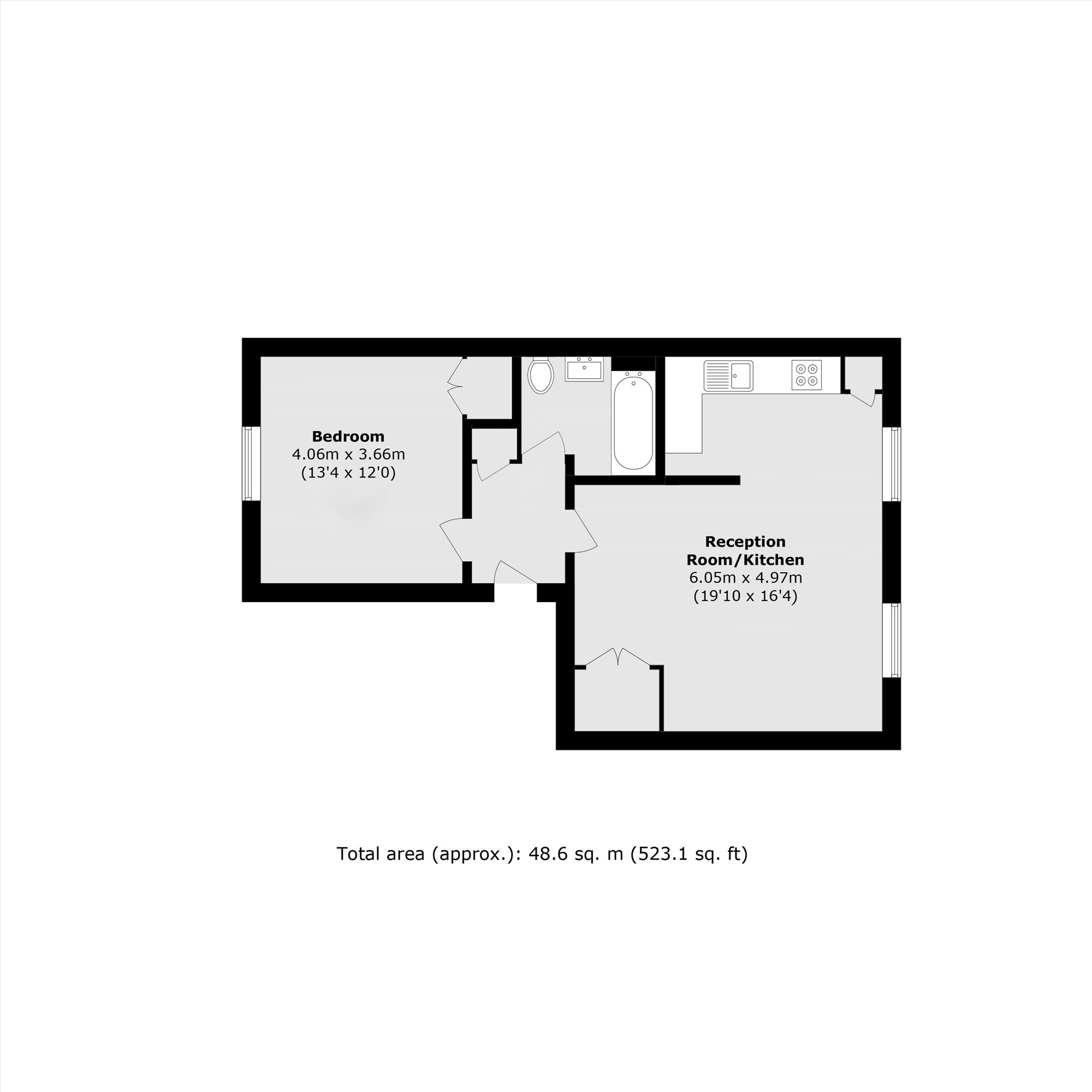 Flat D, 25, Porchester Square, London floorplan