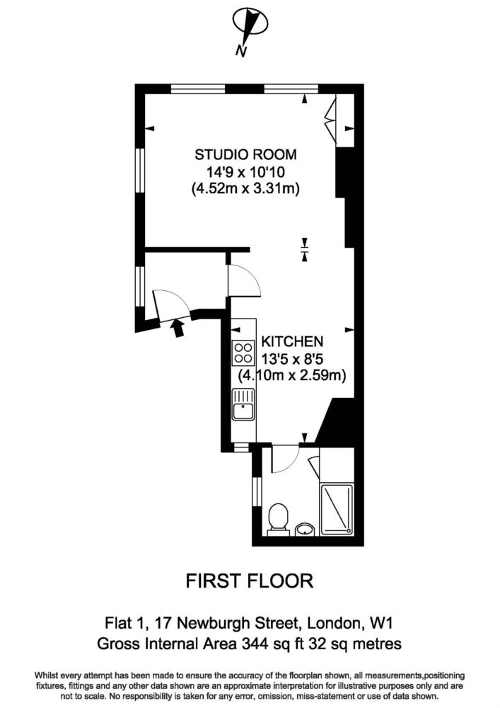 0 Bedrooms Studio to rent in Newburgh Street, Soho W1F