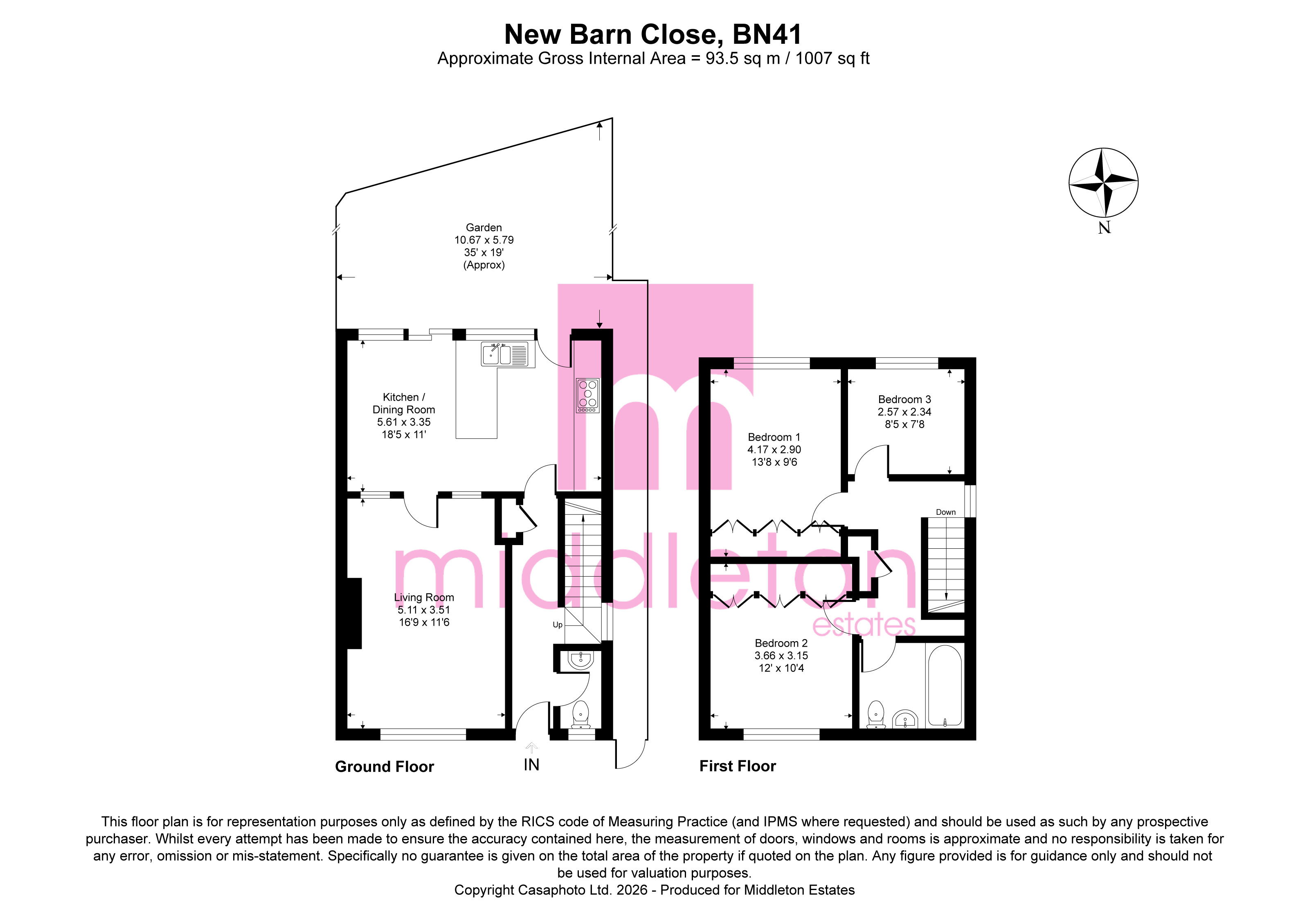 22, New Barn Close, East Sussex floorplan