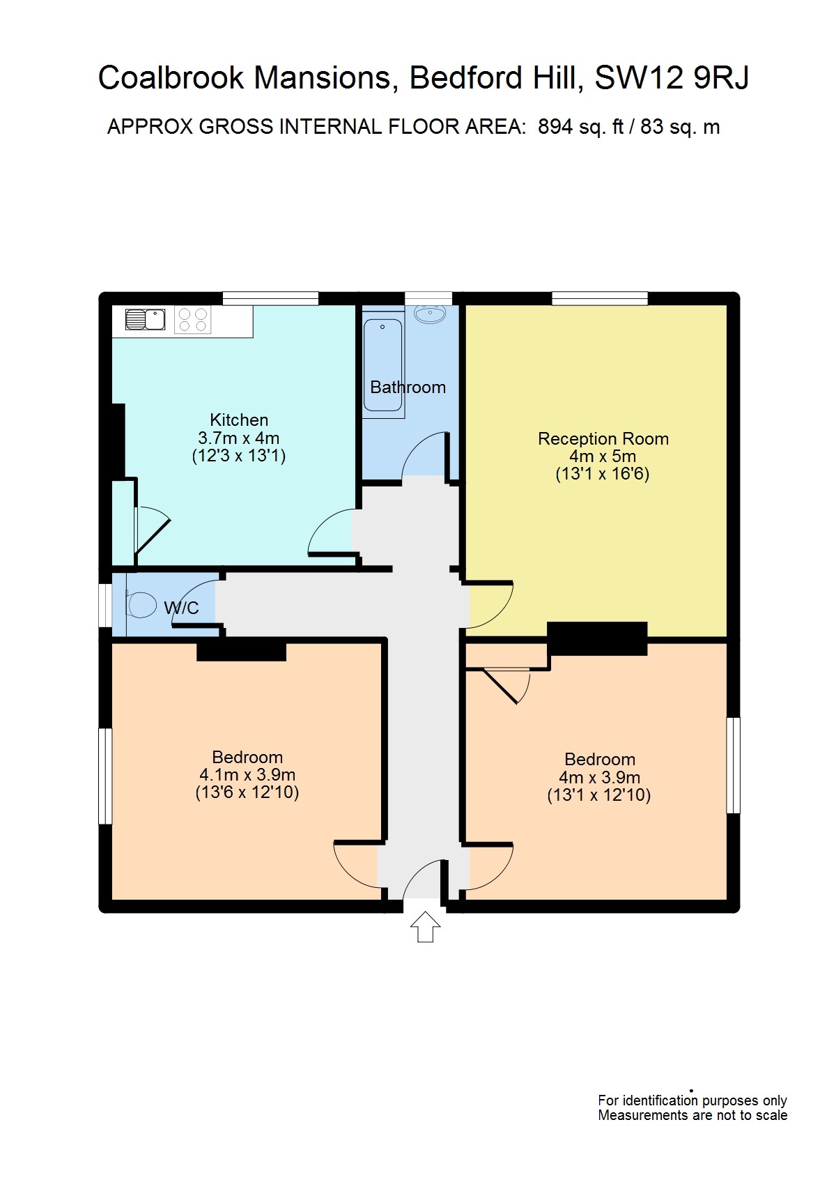 2 Bedrooms Flat to rent in Bedford Hill, London SW12