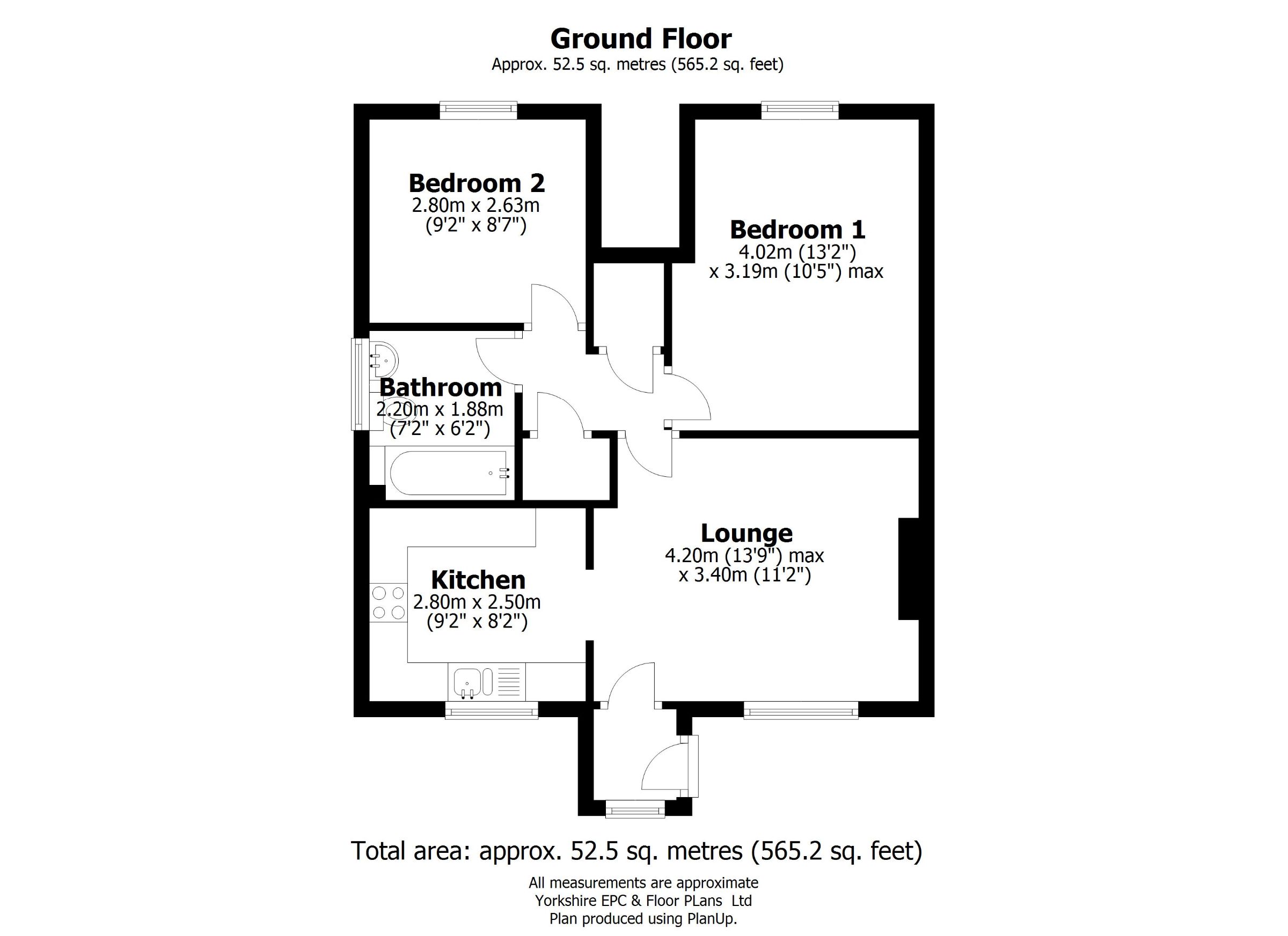 8 Jacobs Close, Sheffield floorplan