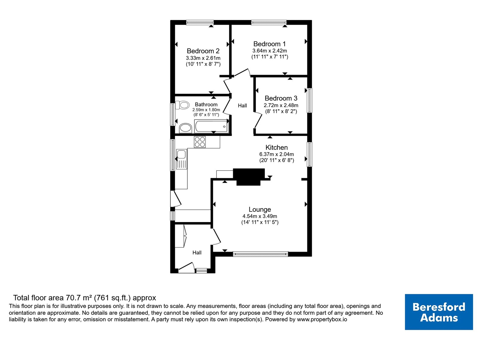 26, Langford Drive, Rhyl floorplan