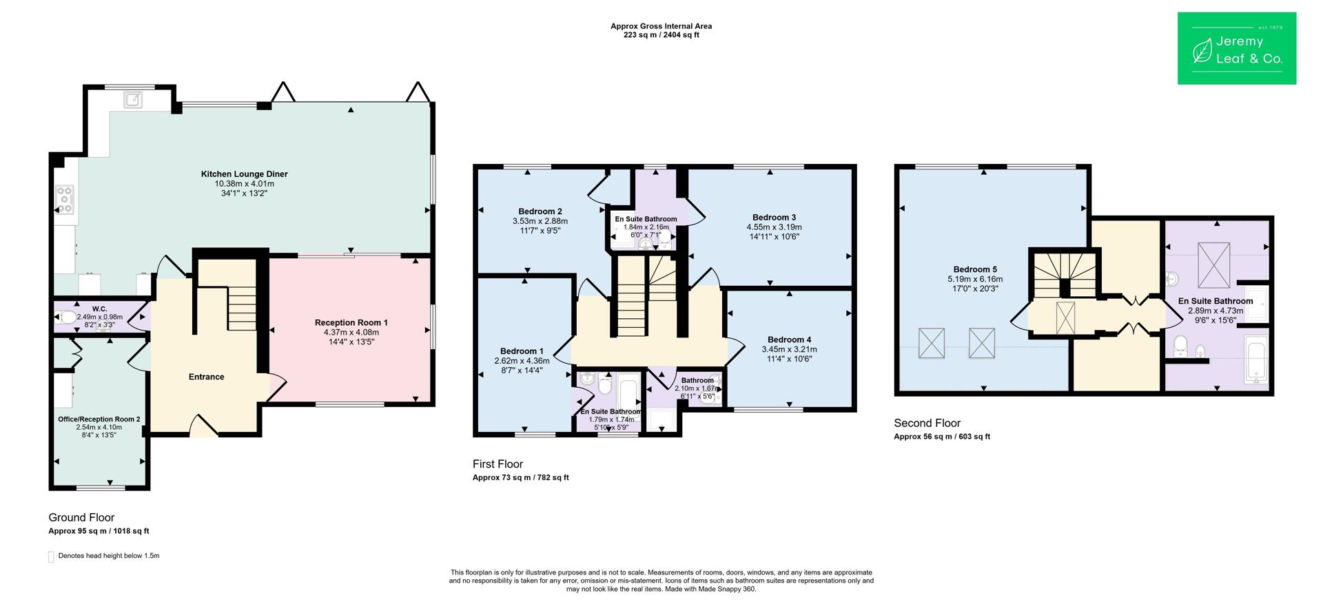 45, Heath View, London floorplan