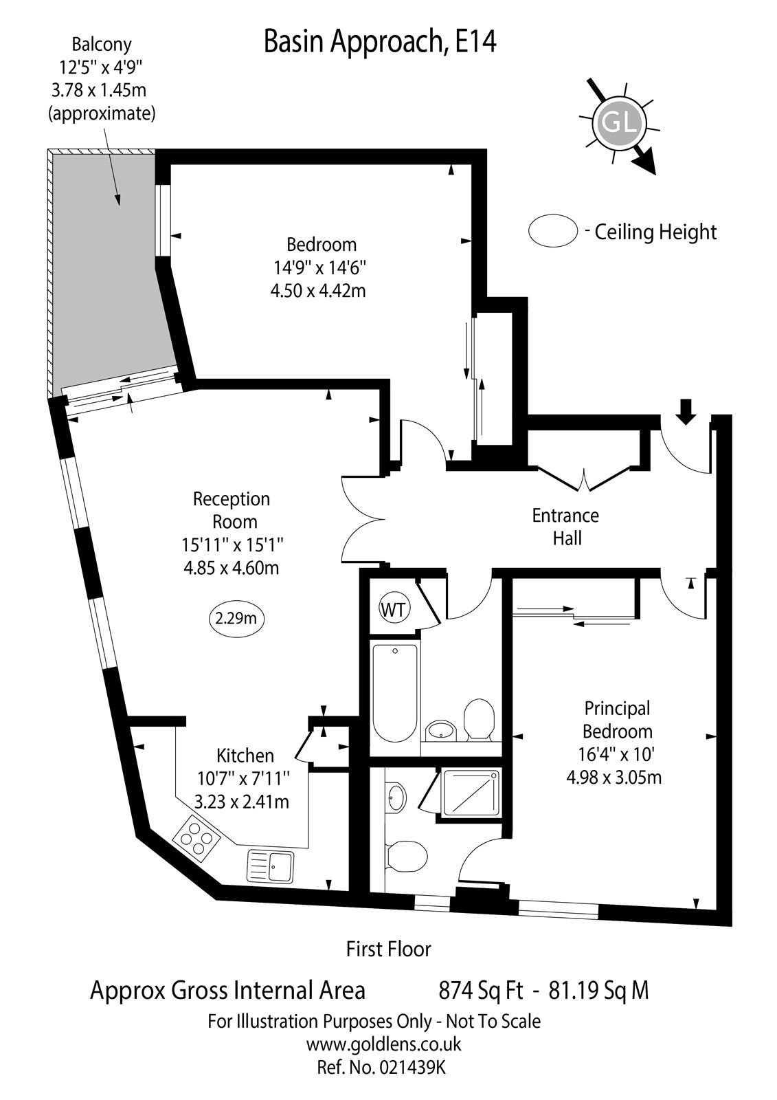 Basin Approach, Limehouse E14, 2 bedroom flat for sale 65342840