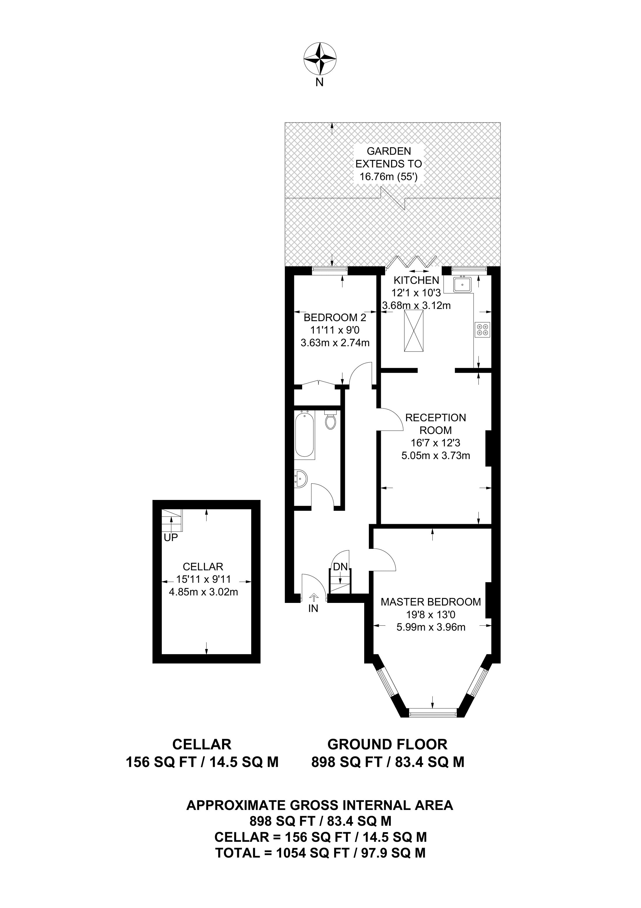 2 Bedrooms Flat for sale in Hammelton Road, Bromley BR1