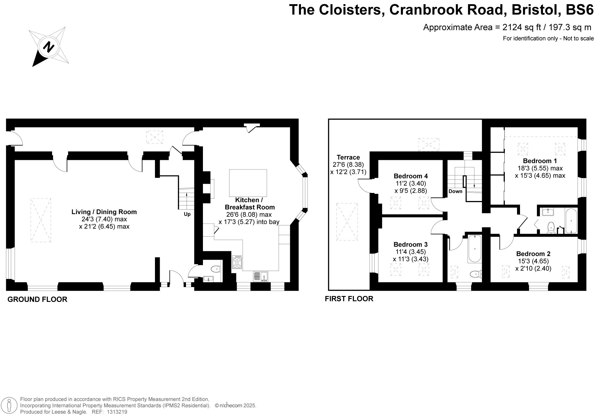 1 The Cloisters, Bristol floorplan