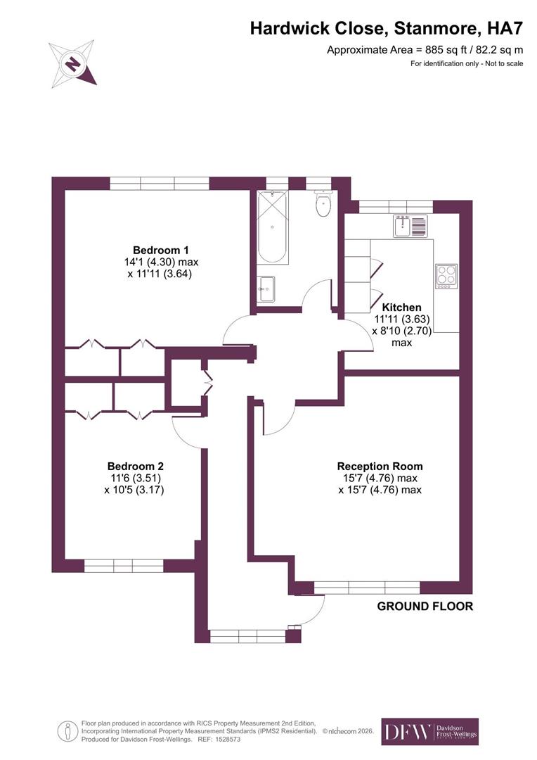 19 Hardwick Court, Hardwick Close, Stanmore floorplan