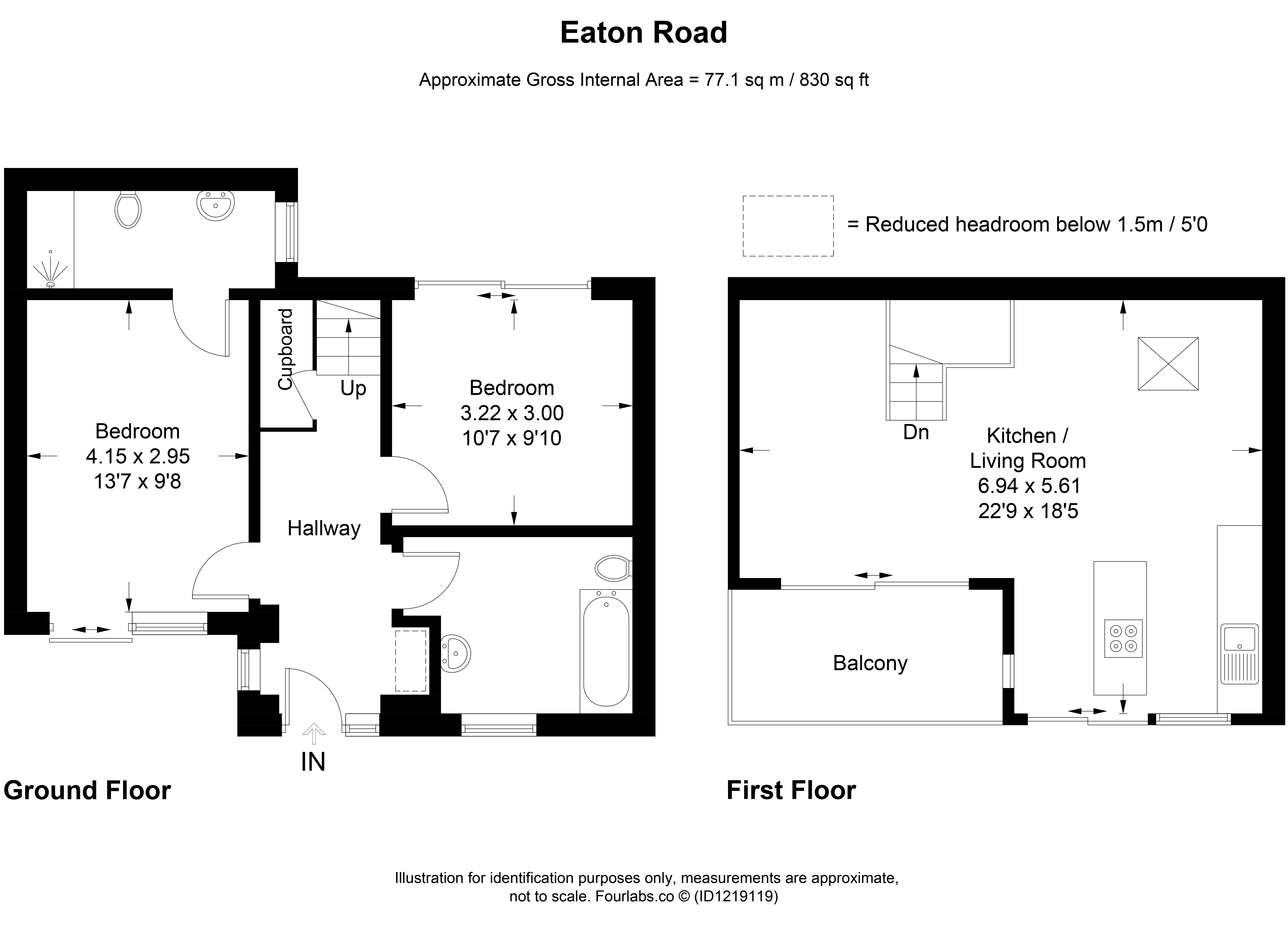 1F, Eaton Corner, Eaton Road, Hove floorplan