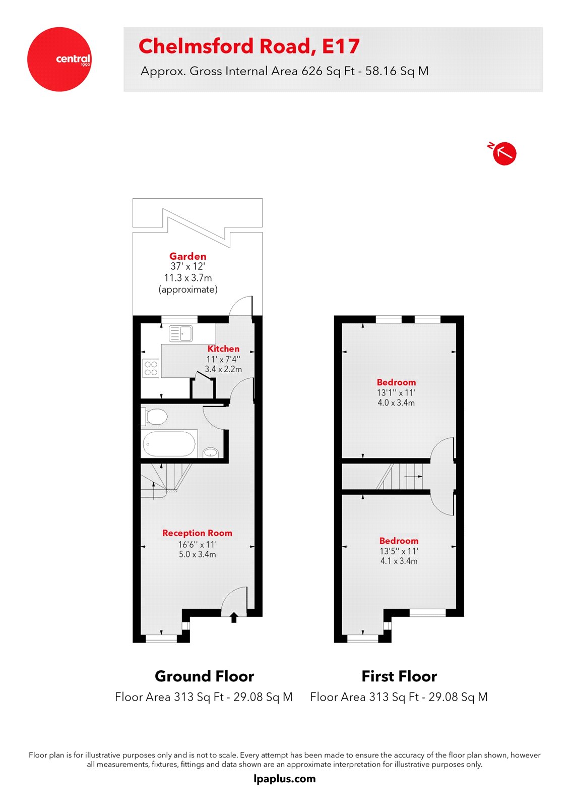 111a, Chelmsford Road, London floorplan