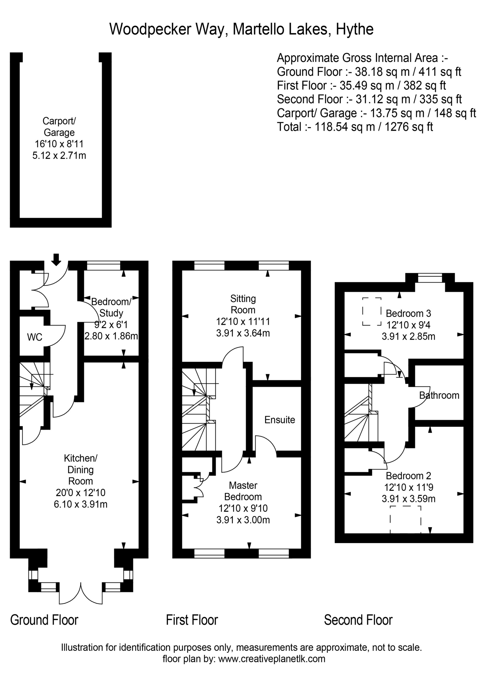 1, Woodpecker Way, Hythe floorplan